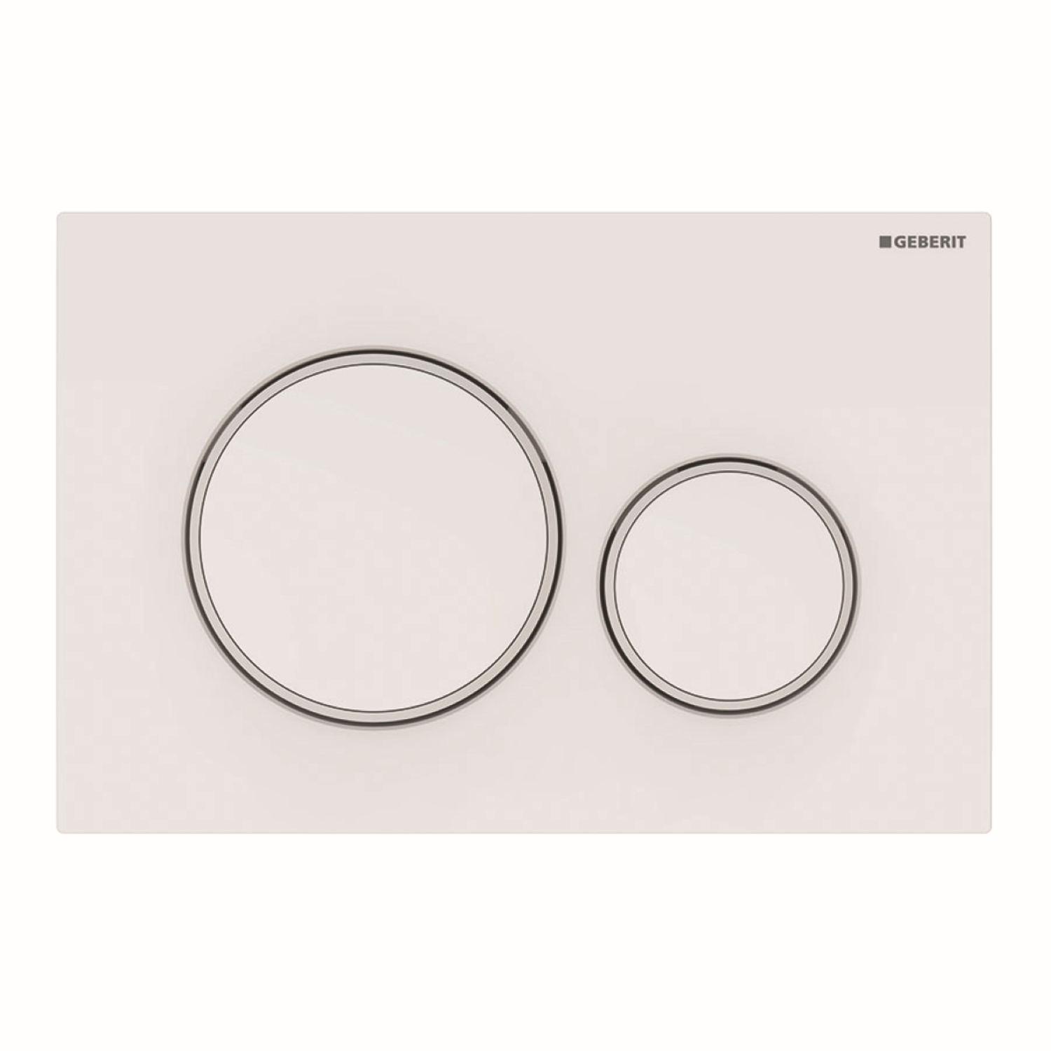 Bedieningsplaat Geberit Sigma 20 2-Toets Spoeling Mat Wit Glans Wit