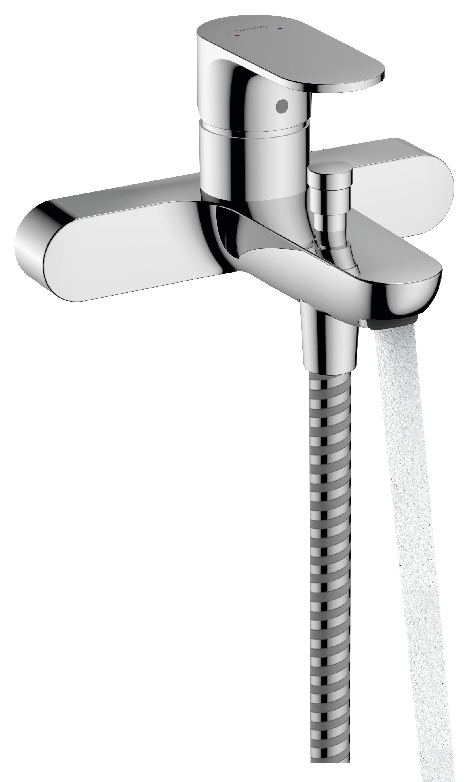 Hansgrohe Rebris S ééngreeps badmengkraan opbouw met hartafstand 15.3 cm, chroom