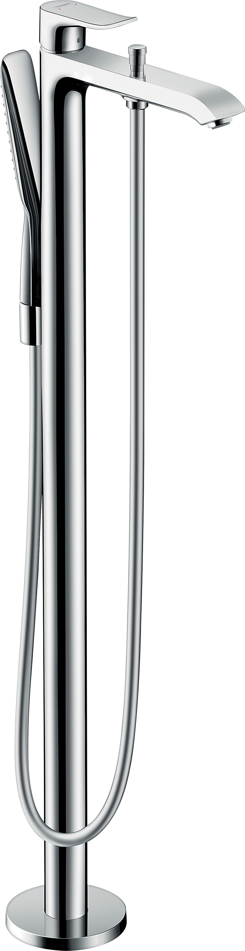 Hansgrohe Metris ééngreeps badmengkraan vloergemonteerd, chroom