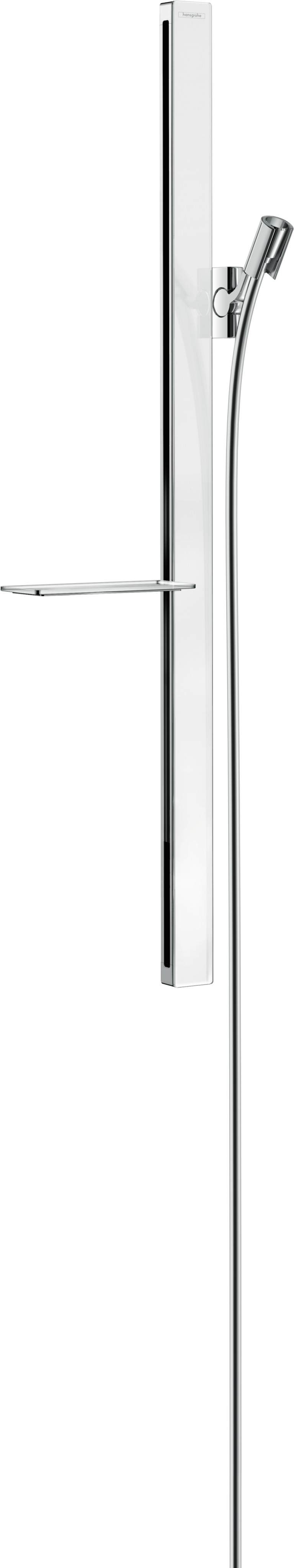 Hansgrohe Unica glijstang E 90 cm met doucheslang, wit/chroom