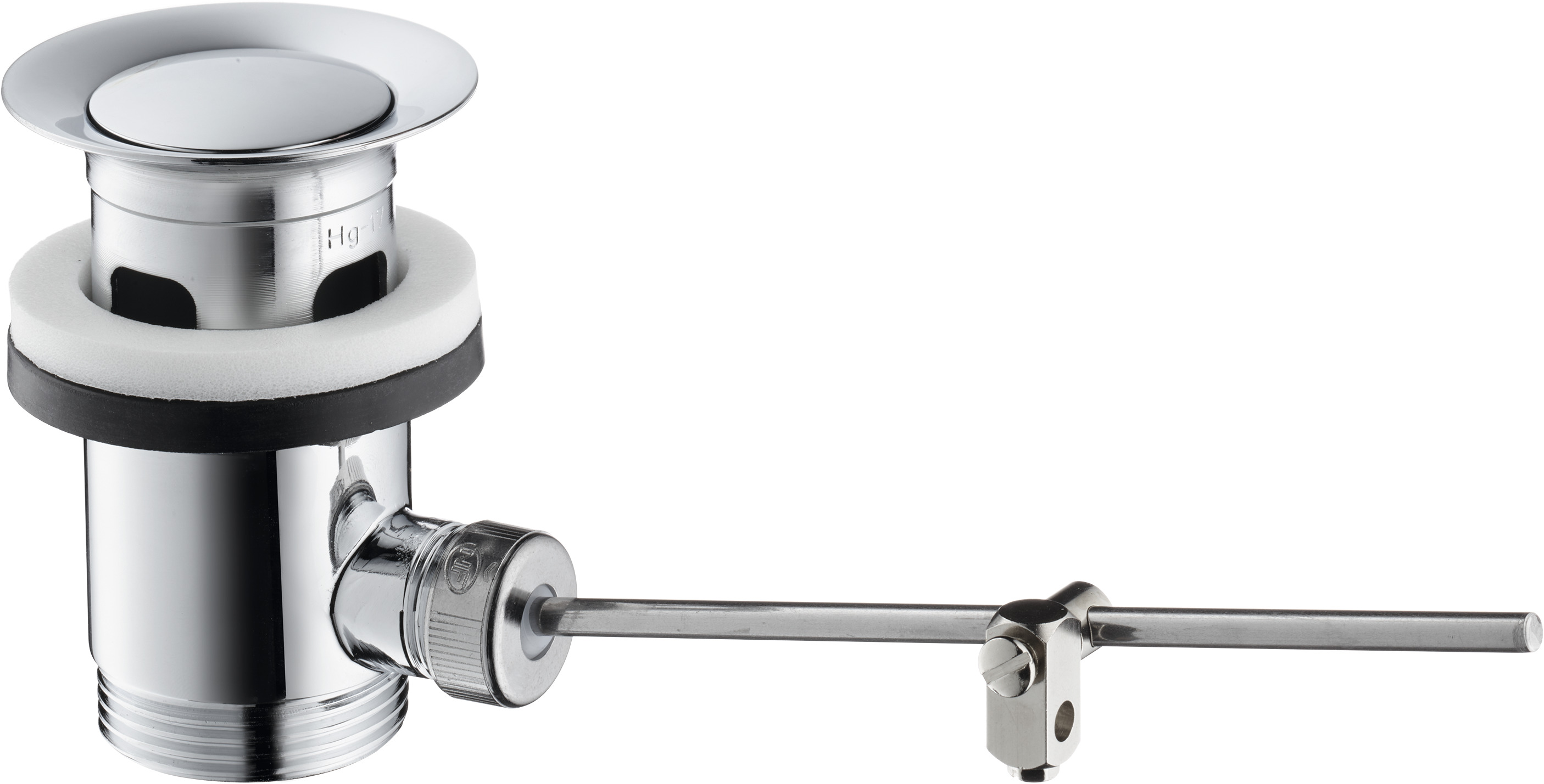 Hansgrohe afvoergarnituur pop-up voor wastafel- en bidetmengkranen, chroom