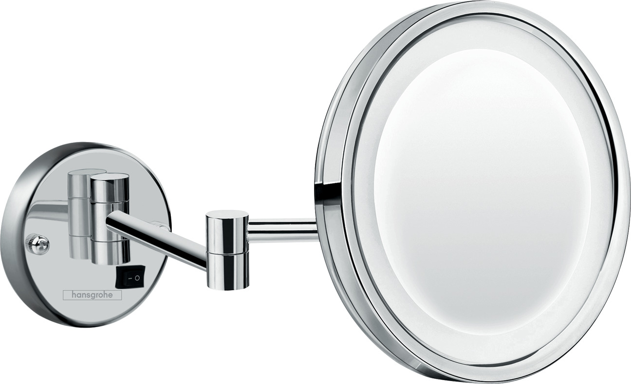 Hansgrohe Logis Universal scheerspiegel met LED-licht, chroom