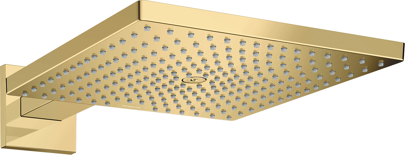 Hansgrohe Raindance E hoofddouche 300 1jet EcoSmart met douche-arm, Polished Gold-Optic