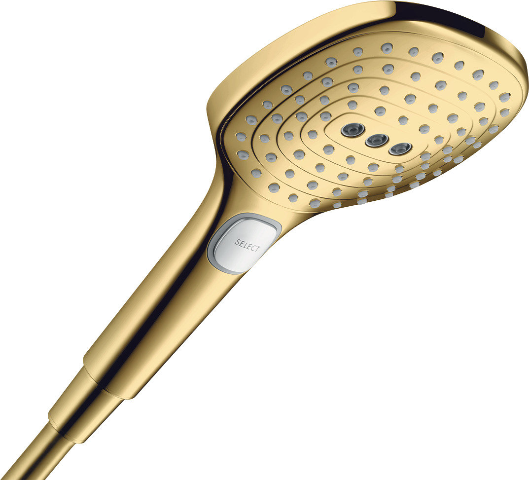Hansgrohe Raindance Select E handdouche 120 3jet, Polished Gold Optic