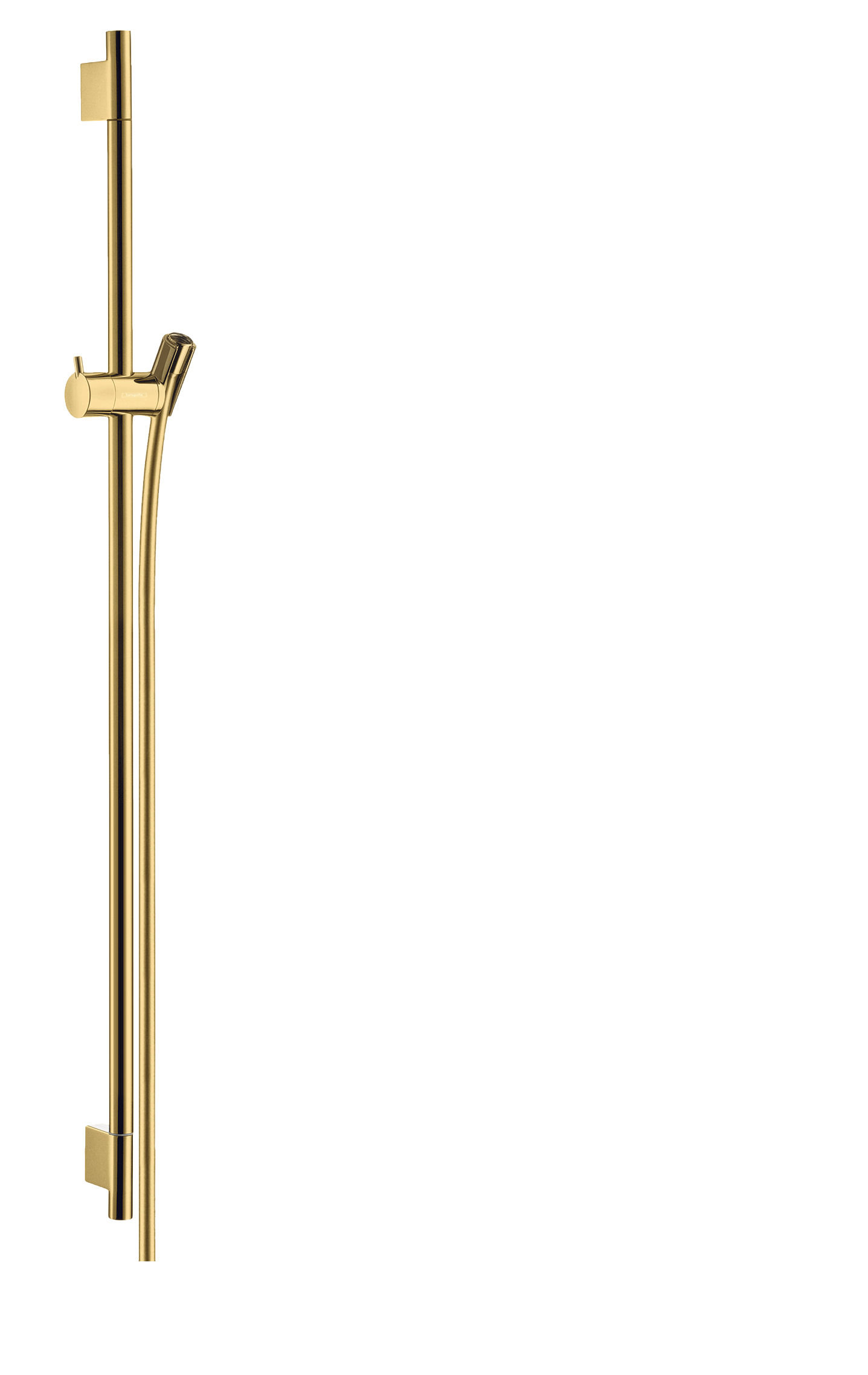 Hansgrohe Unica S Puro glijstang 90 cm met doucheslang, Polished Gold Optic