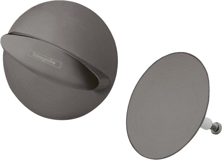 Hansgrohe Flexaplus afbouwdeel E afvoer- en overloopgarnituur, Brushed Black Chrome