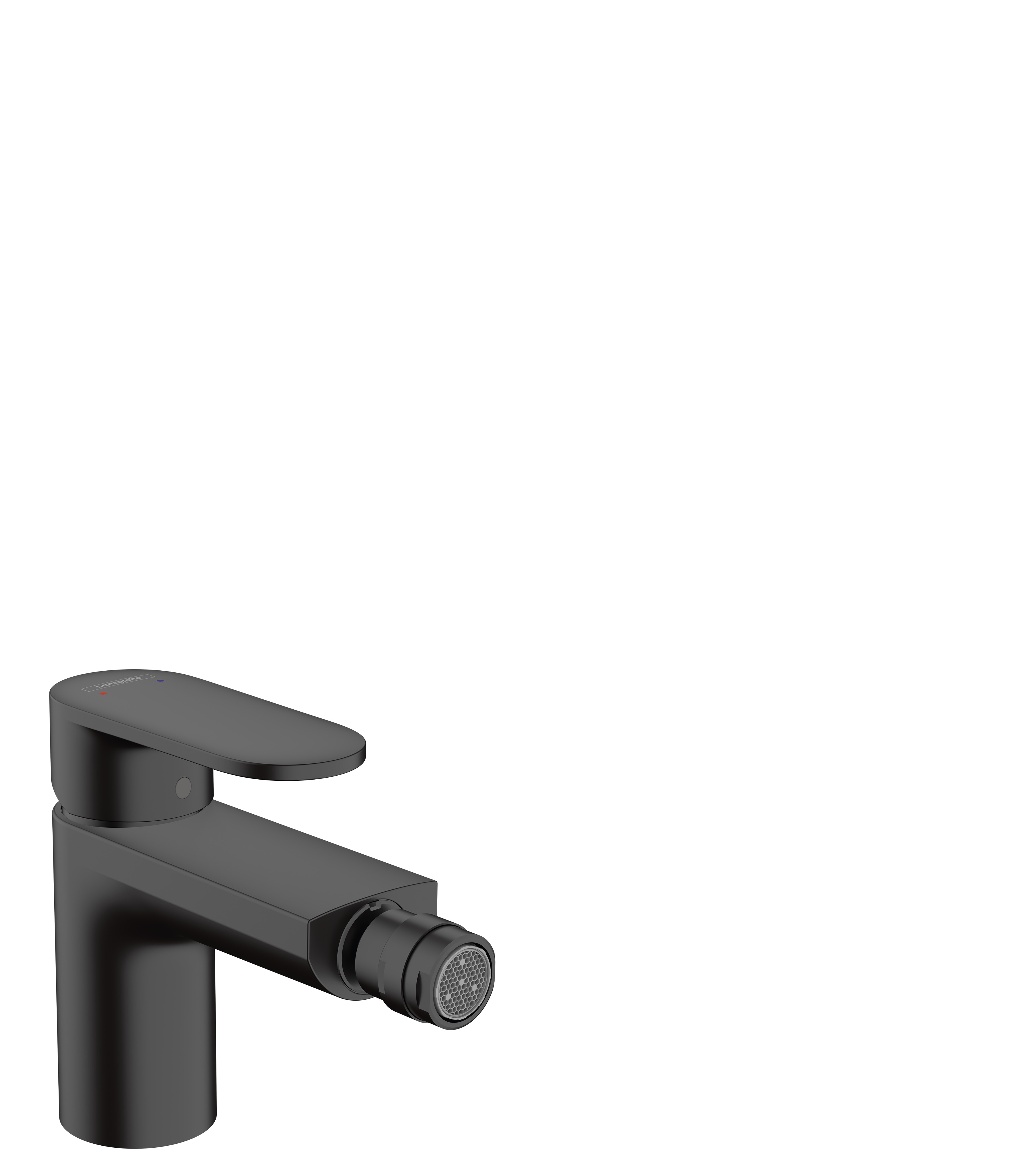 Hansgrohe Vernis Blend ééngreeps bidetkraan met PopUp trekwaste (metaal), mat zwart