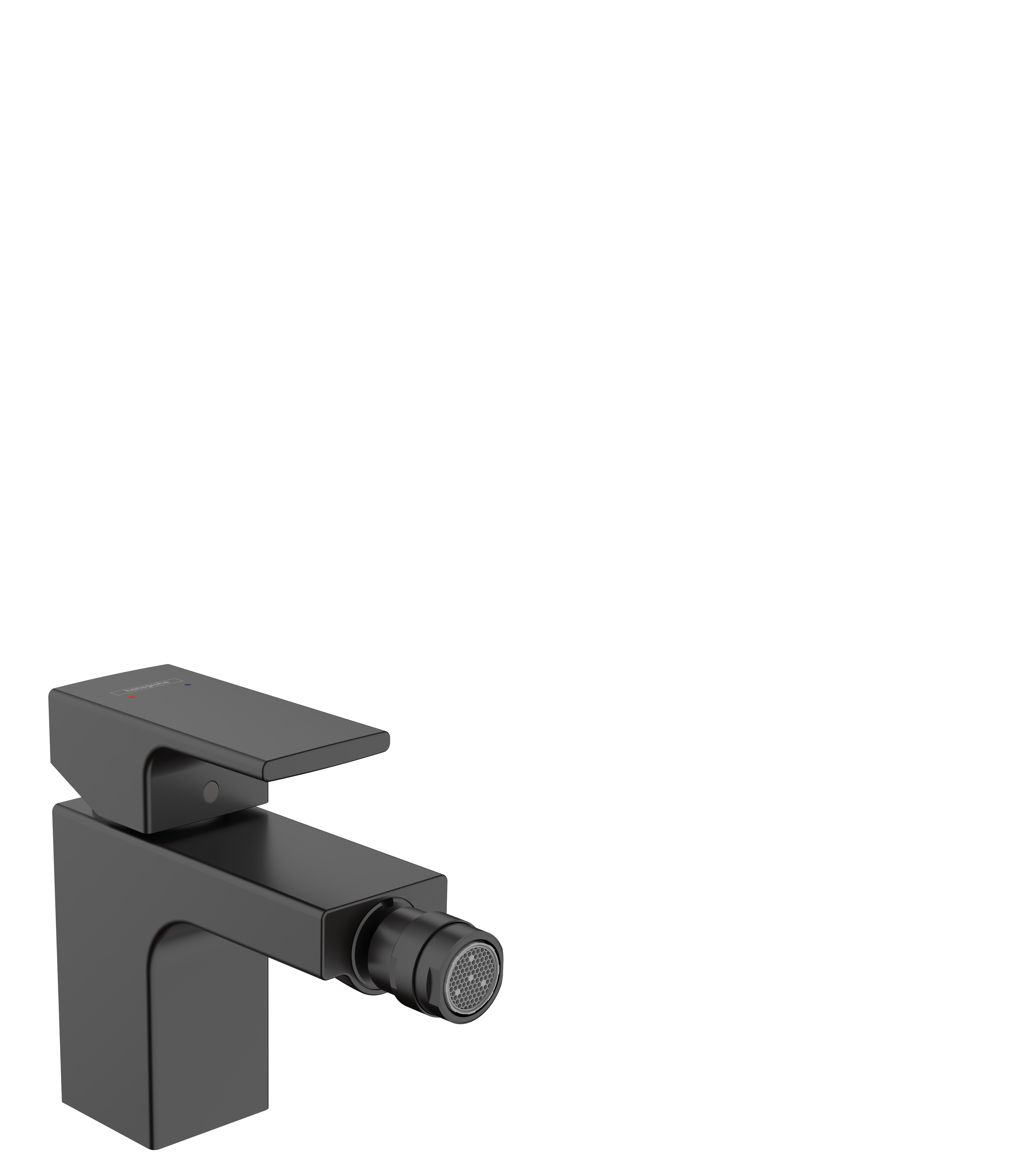 Hansgrohe Vernis Shape ééngreeps bidetkraan met PopUp trekwaste (metaal), mat zwart