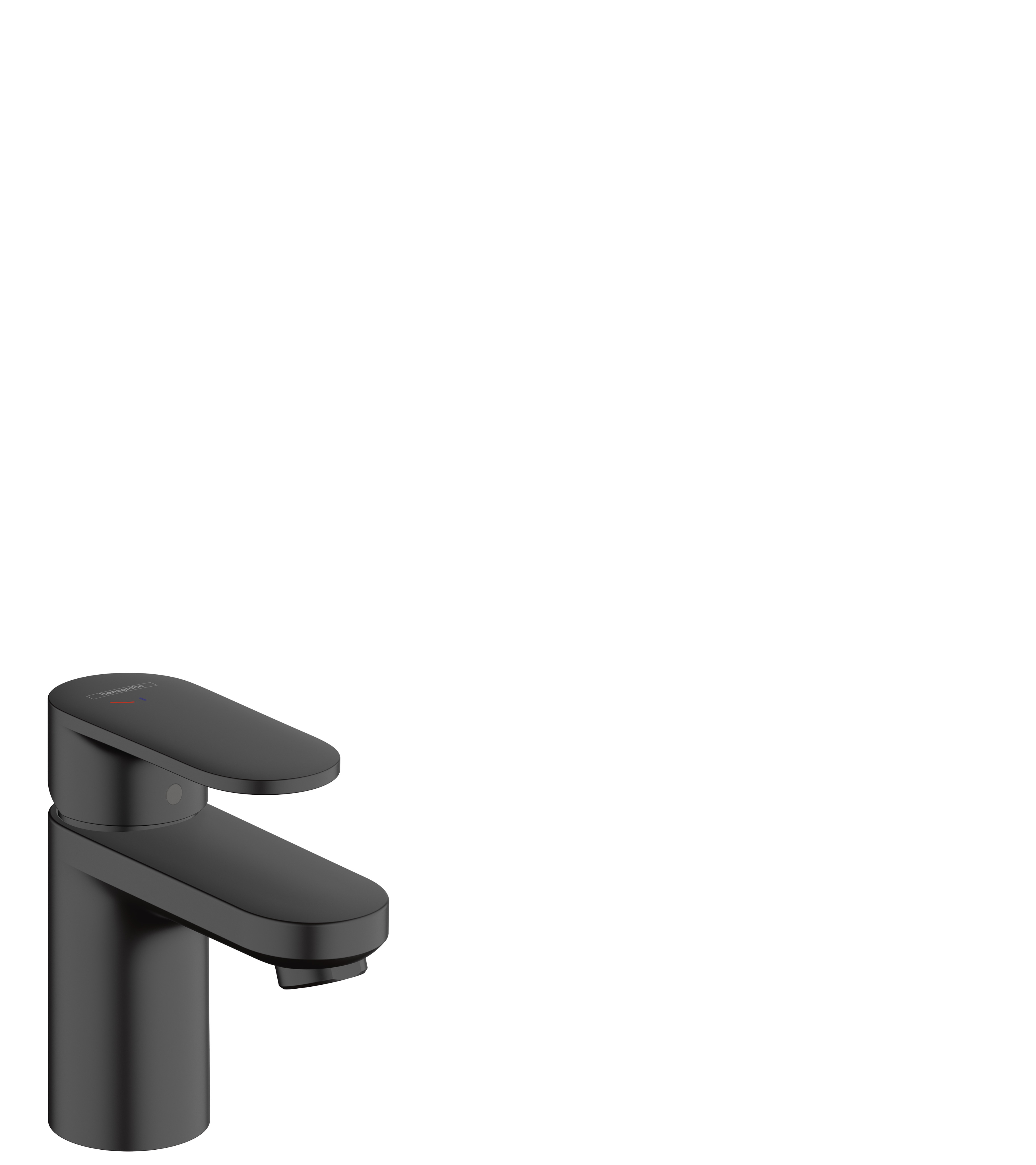 Hansgrohe Vernis Blend ééngreeps wastafelmengkraan 70 CoolStart met afvoerplug, mat zwart