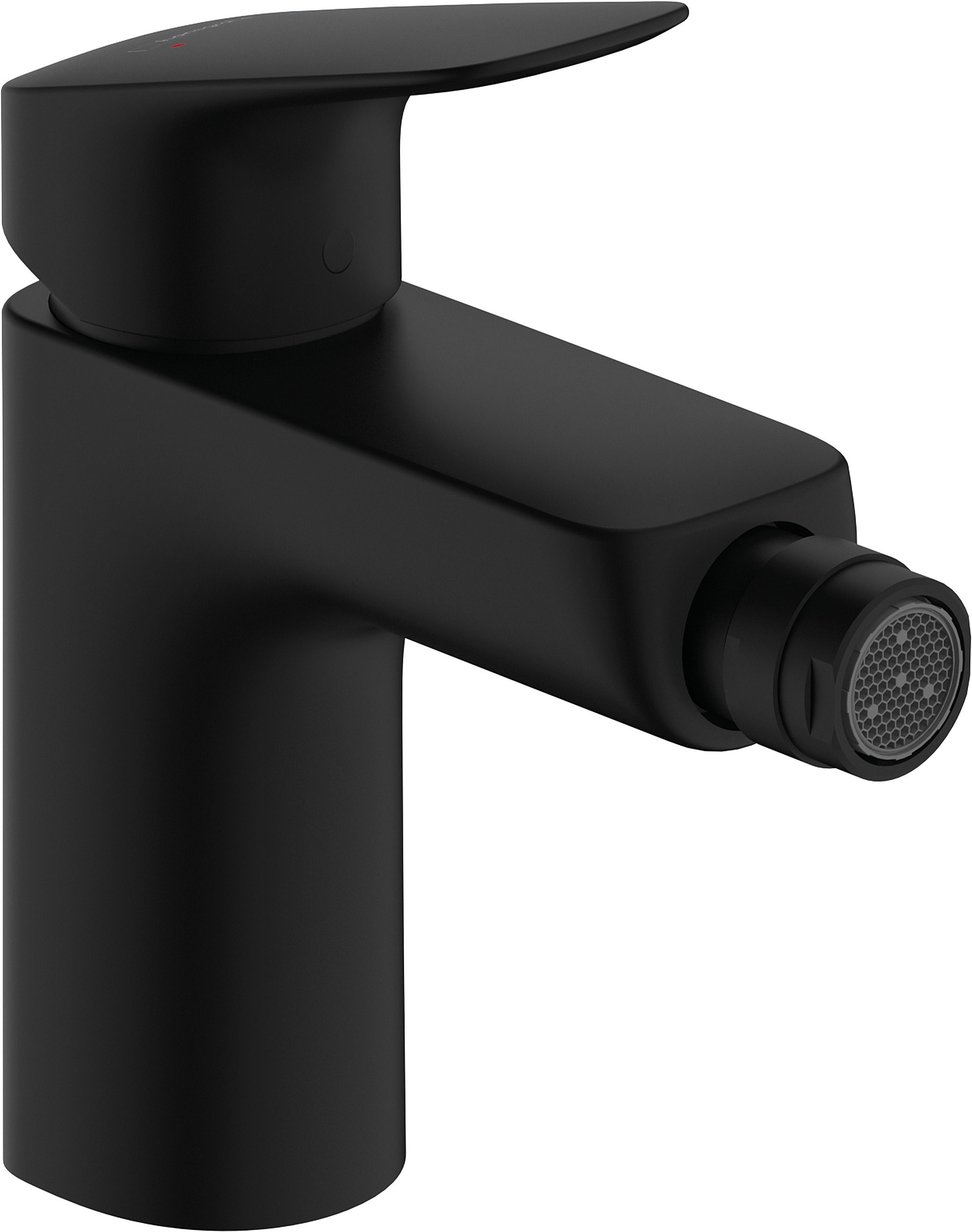 Hansgrohe Logis ééngreeps bidetmengkraan 100 met PopUp trekwaste, mat zwart