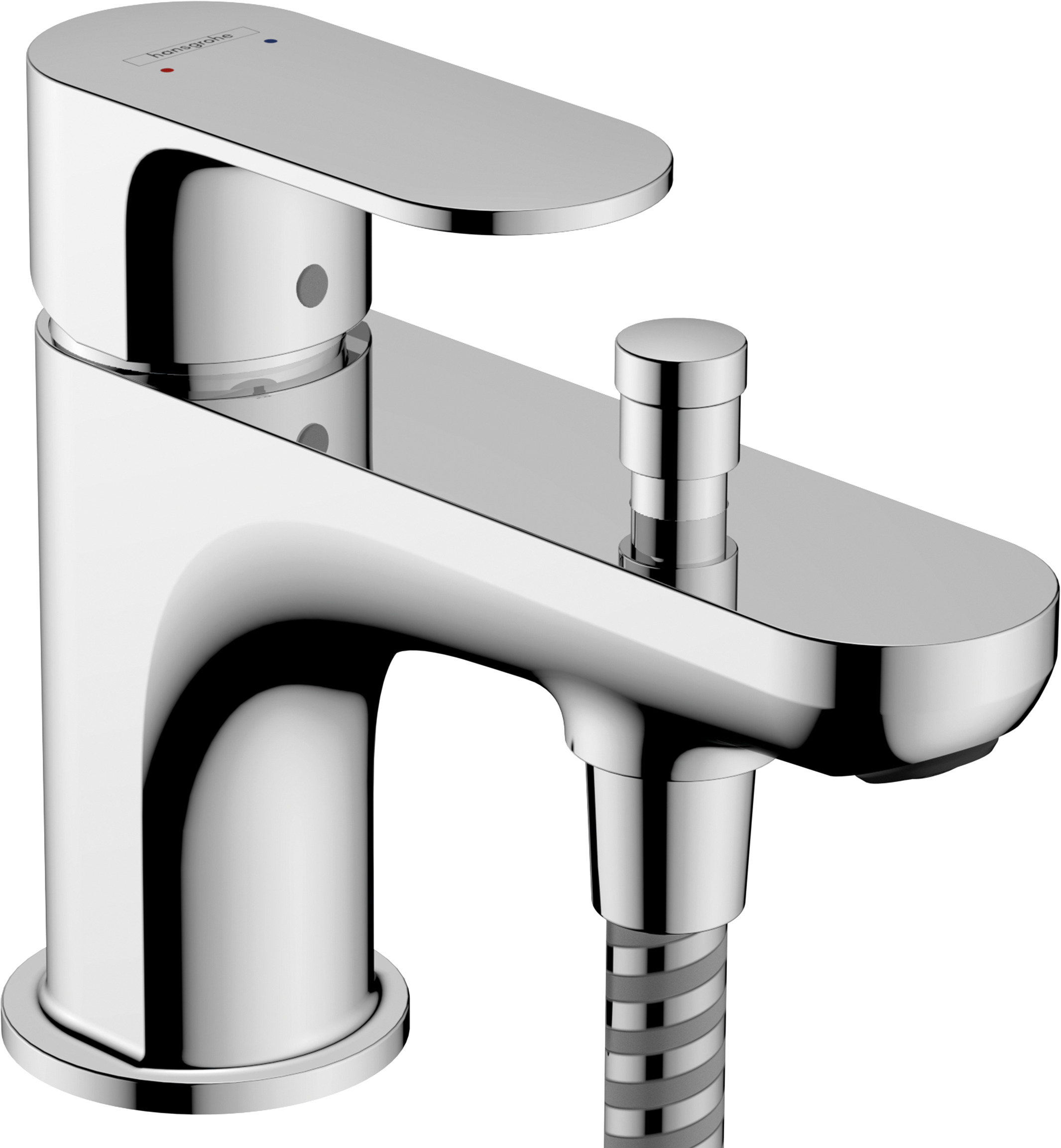 Hansgrohe Rebris S ééngreeps bad- en douchemengkraan Monotrou met 2 doorstroomhoeveelheden, chroom