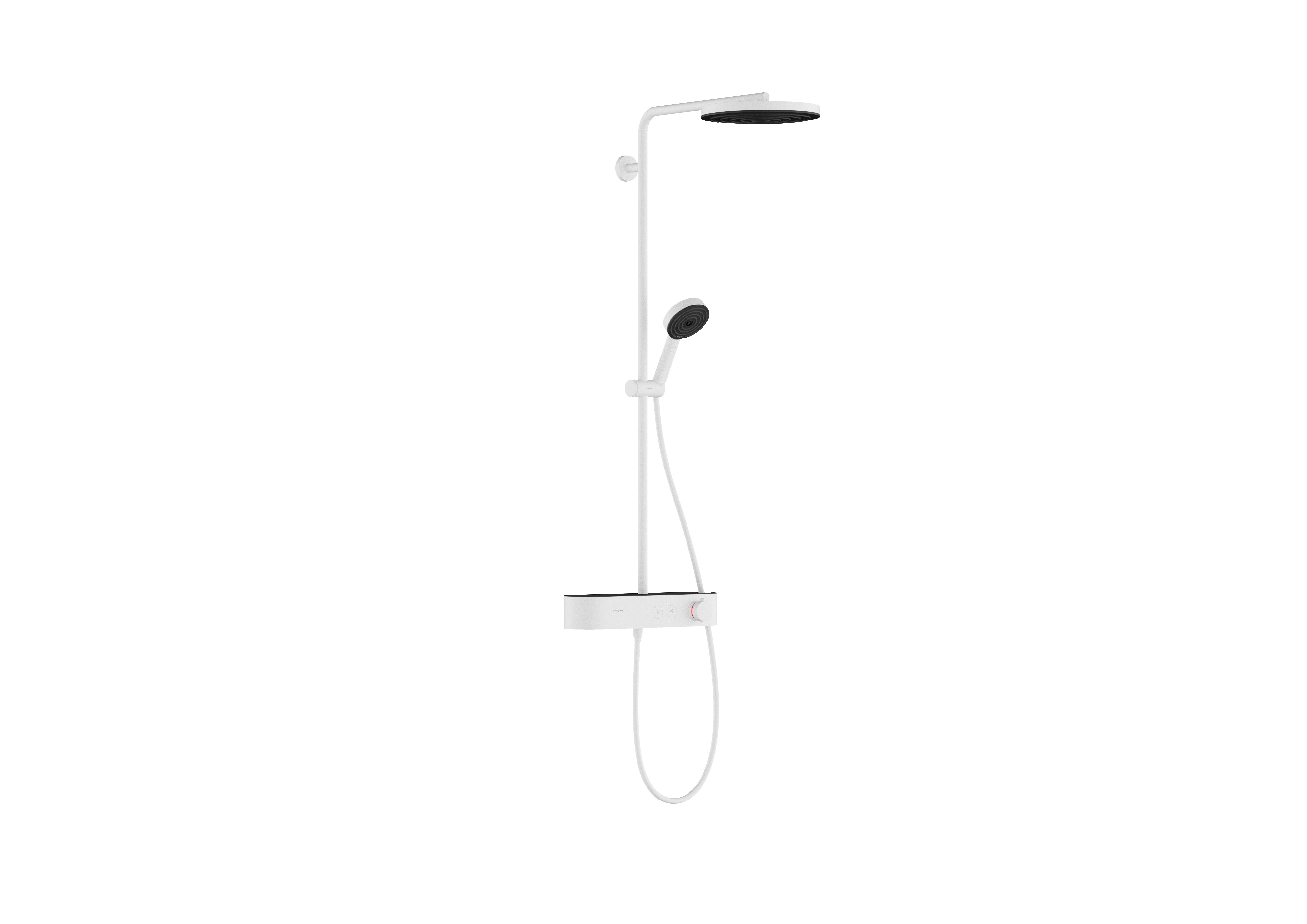 Hansgrohe Pulsify S Showerpipe 260 1jet EcoSmart met ShowerTablet Select 400, mat wit