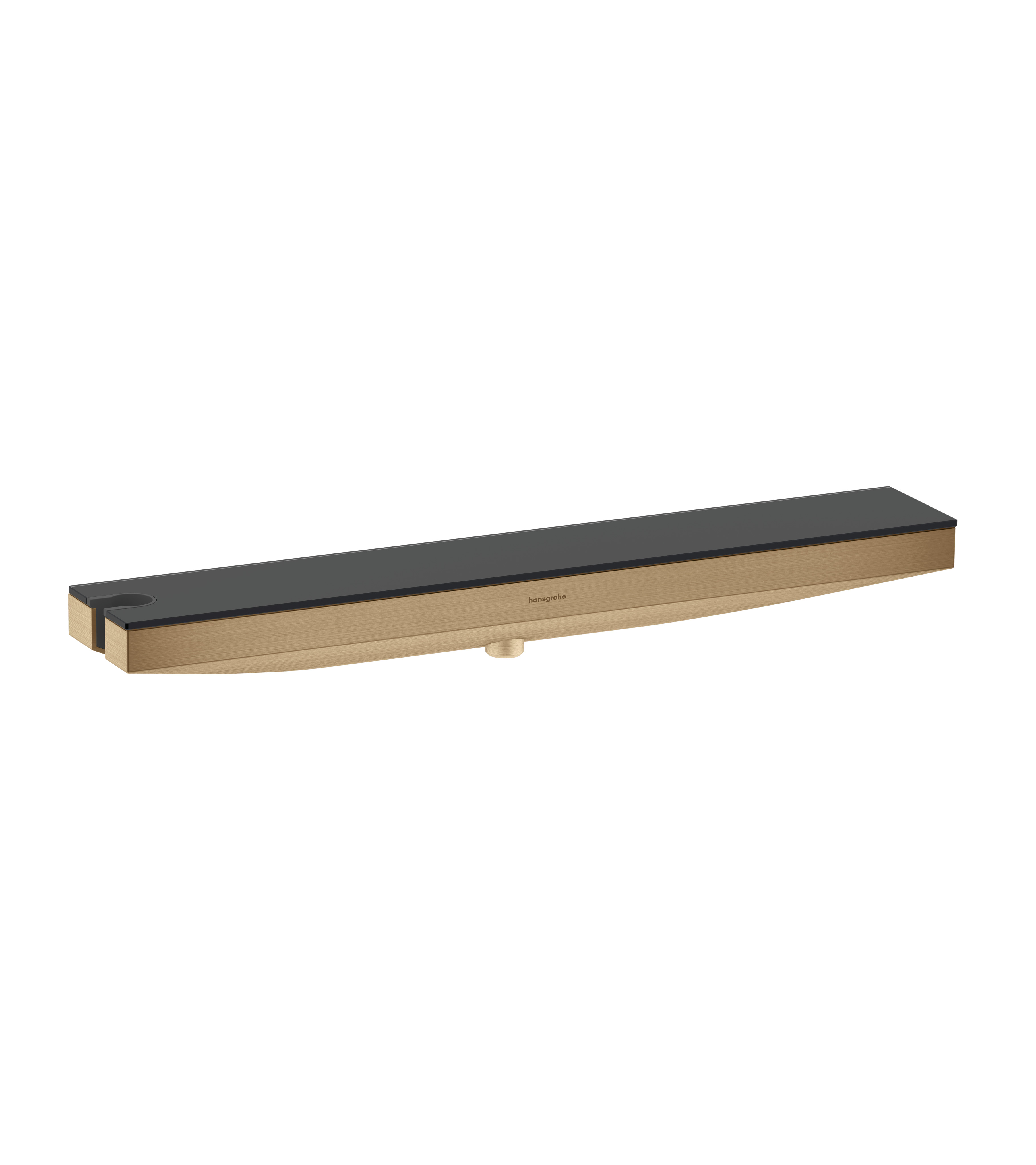 Hansgrohe Rainfinity muuraansluiting Porter 500 met douchehouder en planchet L, Brushed Bronze