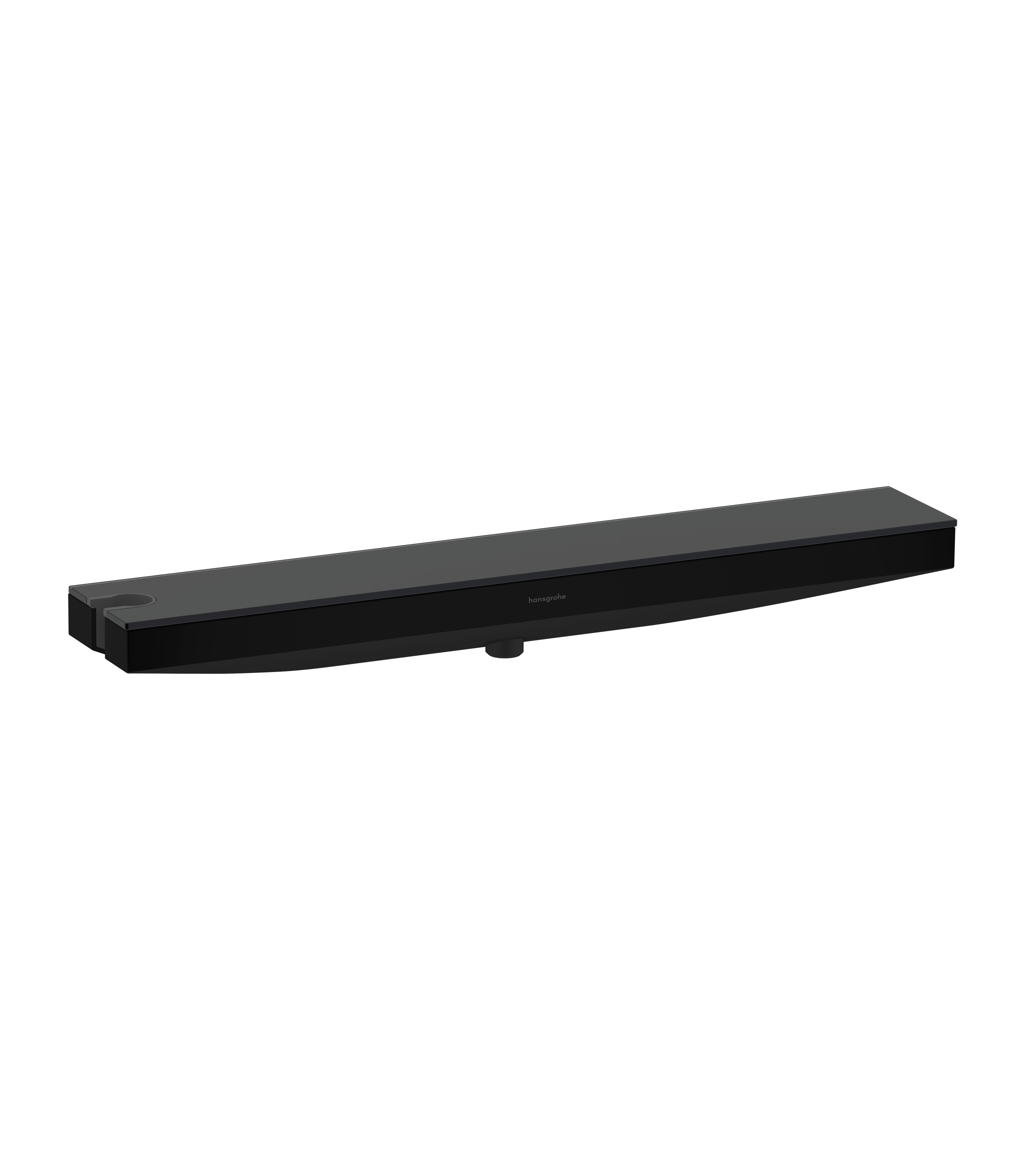 Hansgrohe Rainfinity muuraansluiting Porter 500 met douchehouder en planchet L, mat zwart