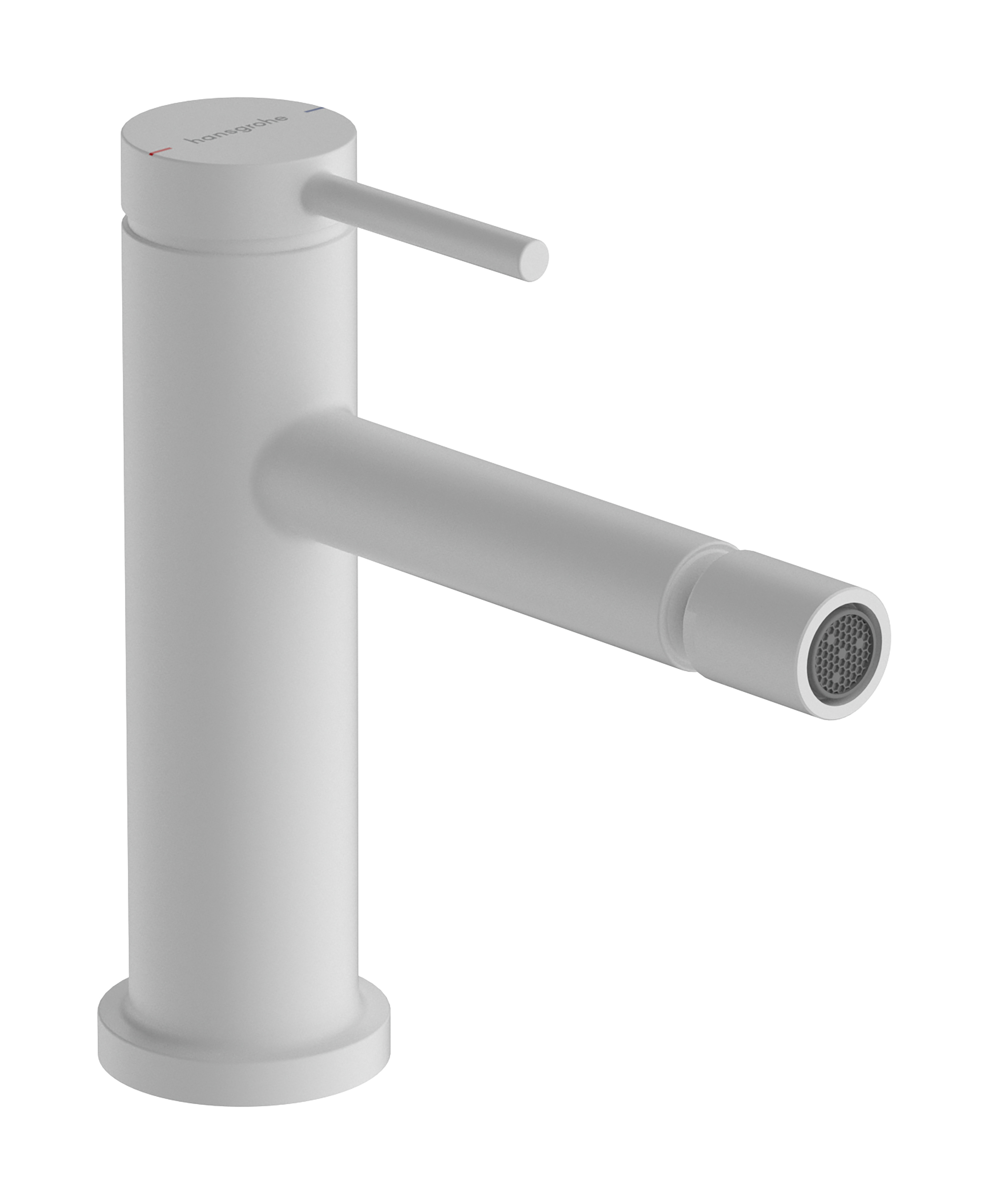 Hansgrohe Tecturis S ééngreeps bidetkraan met PopUp trekwaste, mat wit