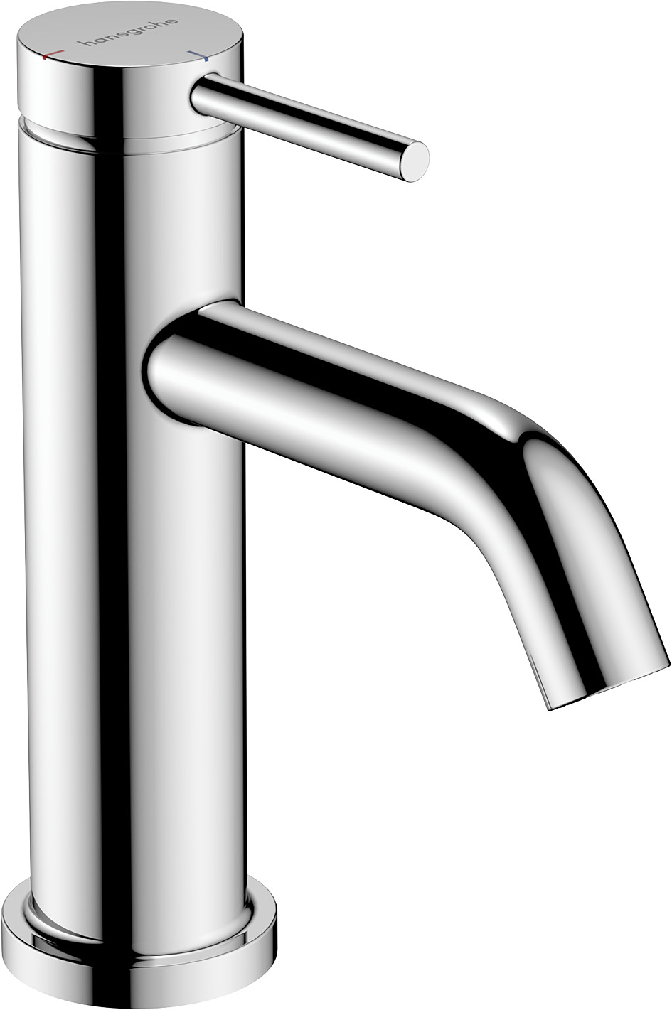 Hansgrohe Tecturis S ééngreeps wastafelkraan 80 CoolStart met PopUp trekwaste, chroom