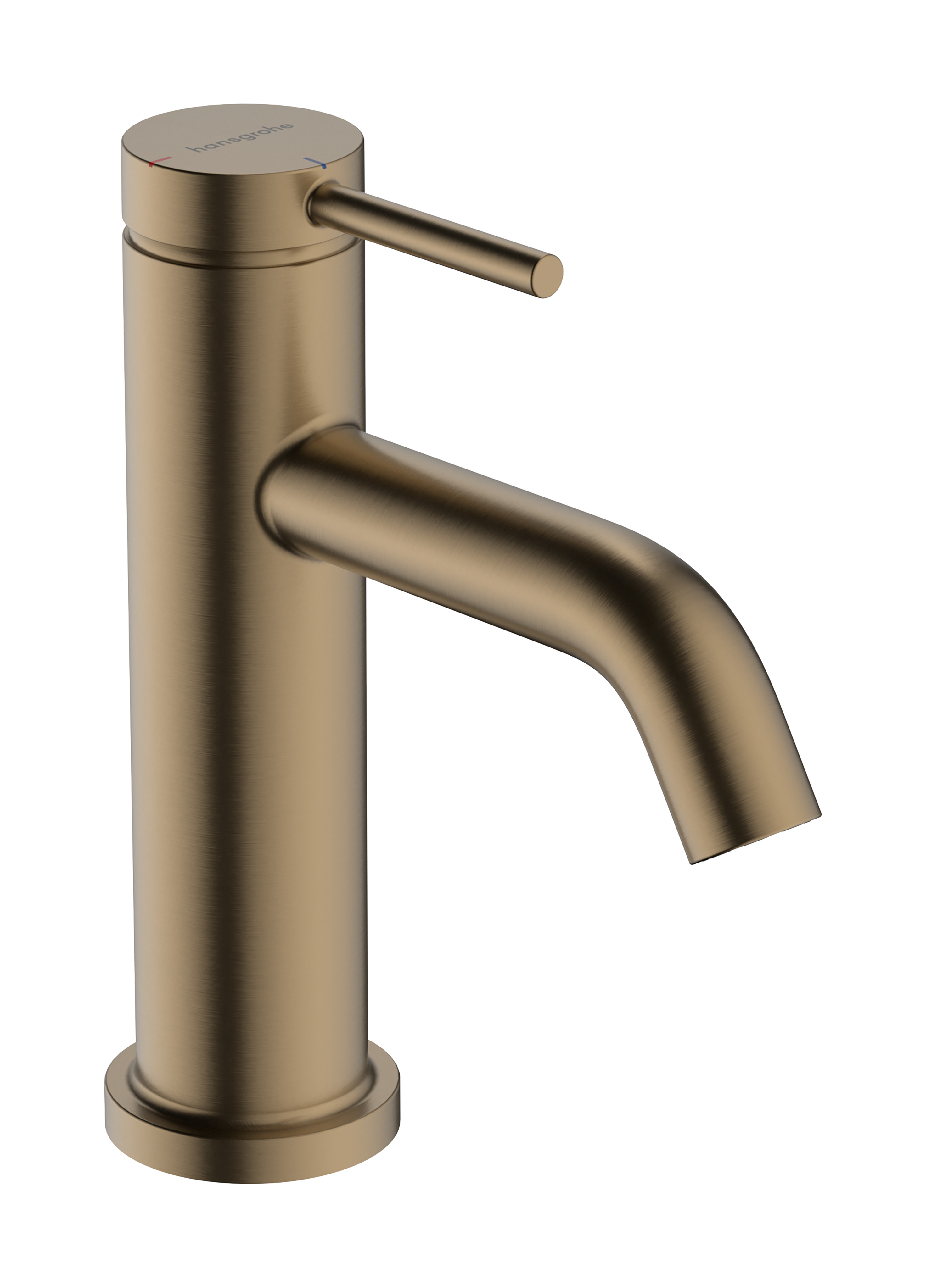 Hansgrohe Tecturis S ééngreeps wastafelkraan 80 CoolStart met PopUp trekwaste, Brushed Bronze