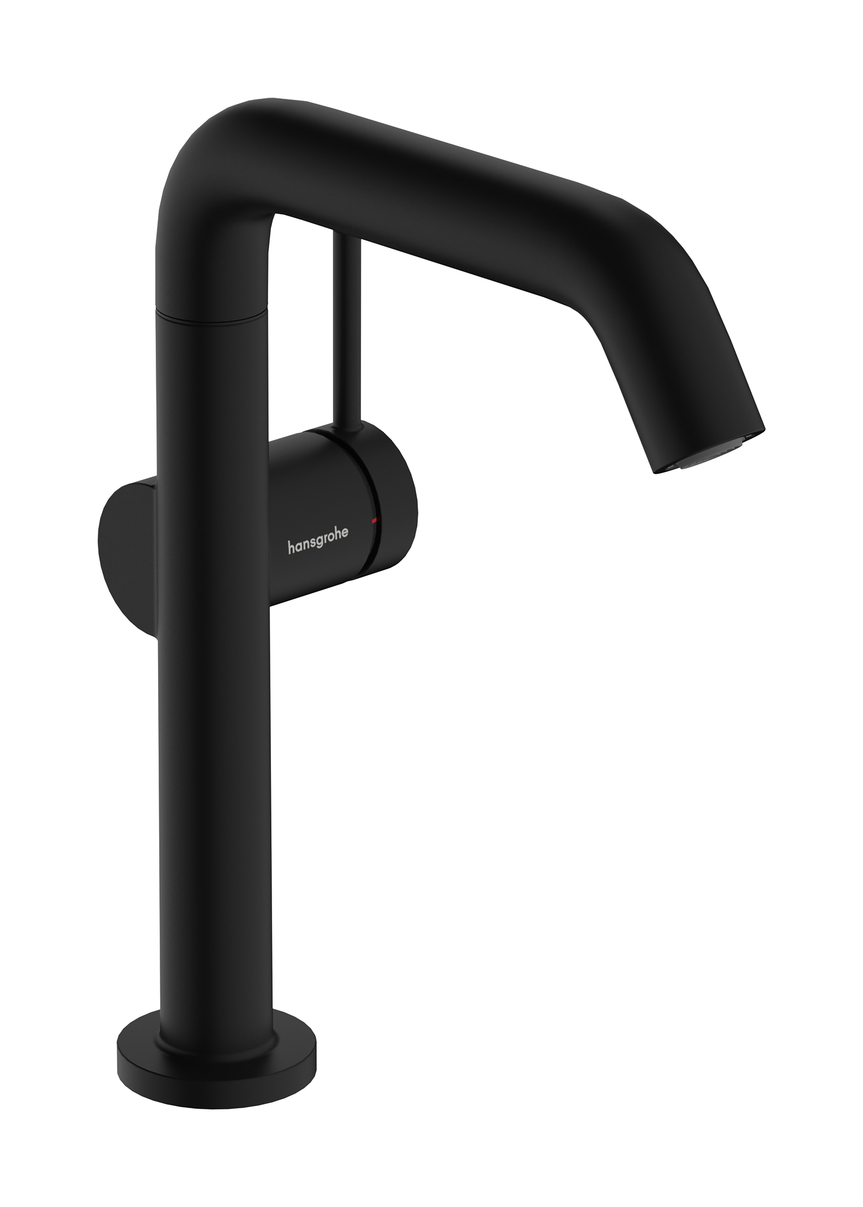 Hansgrohe Tecturis S ééngreeps wastafelkraan 210 Fine CoolStart met draaibare uitloop en PushOpen afvoerplug, mat zwart