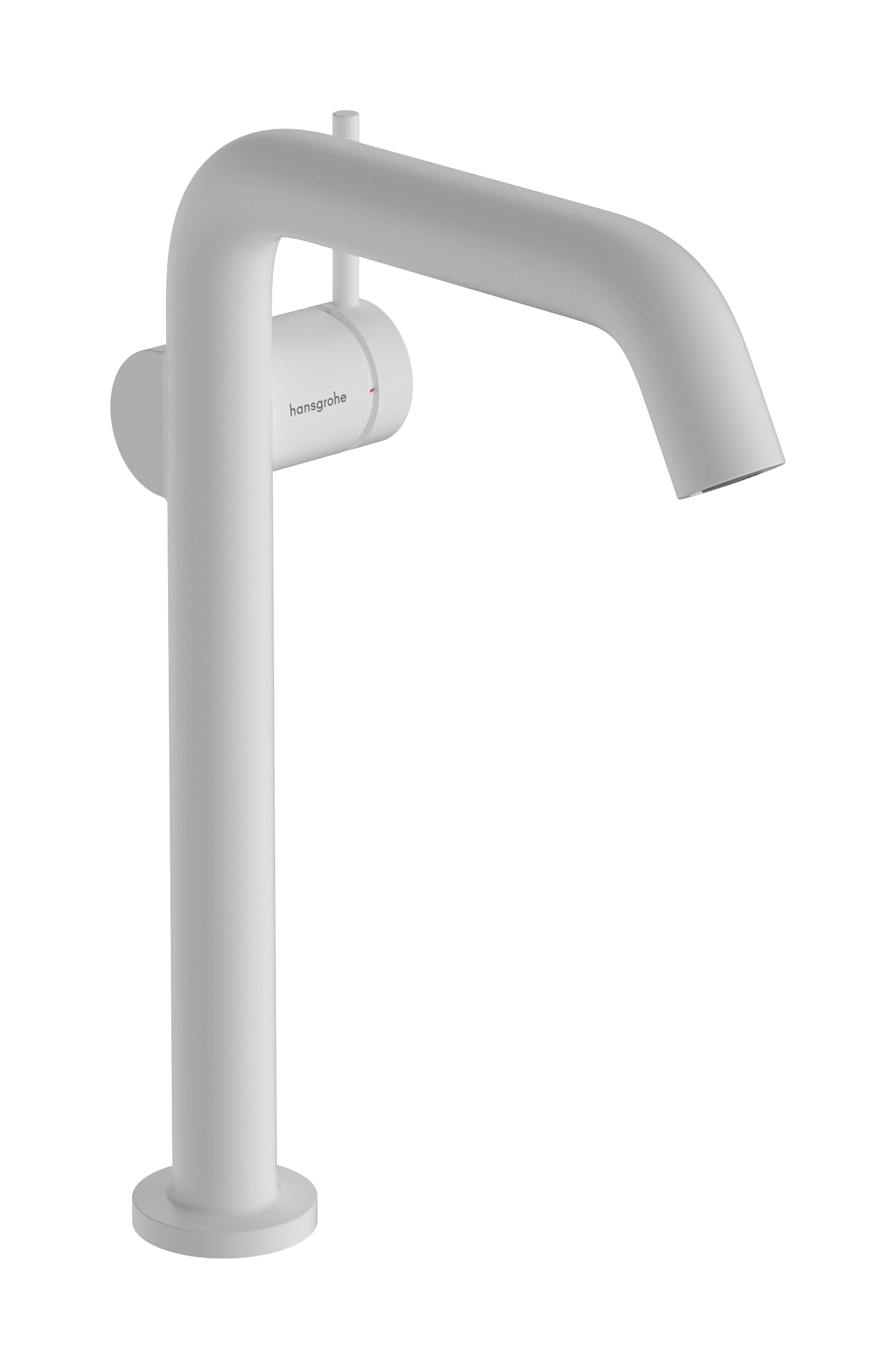 Hansgrohe Tecturis S ééngreeps wastafelkraan 240 Fine CoolStart voor waskommen, zonder waste, mat wit