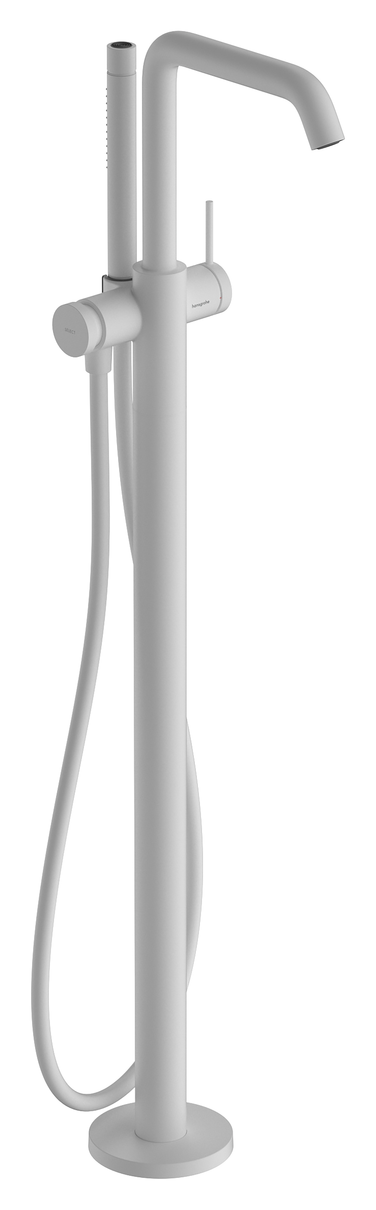 Hansgrohe Tecturis S ééngreeps badmengkraan vloergemonteerd, mat wit