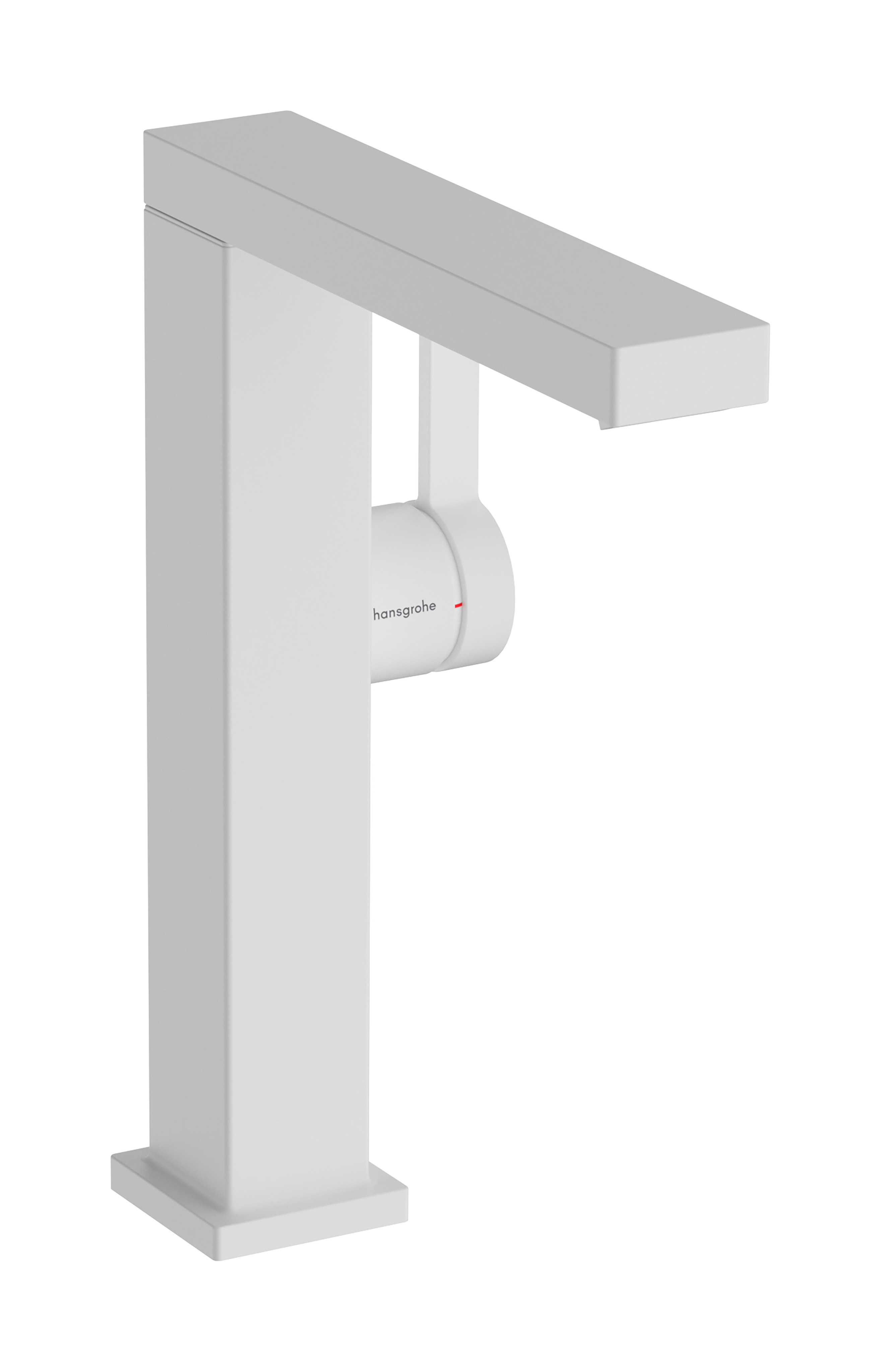 Hansgrohe Tecturis E ééngreeps wastafelkraan 210 Fine CoolStart met draaibare uitloop en PushOpen afvoerplug, mat wit