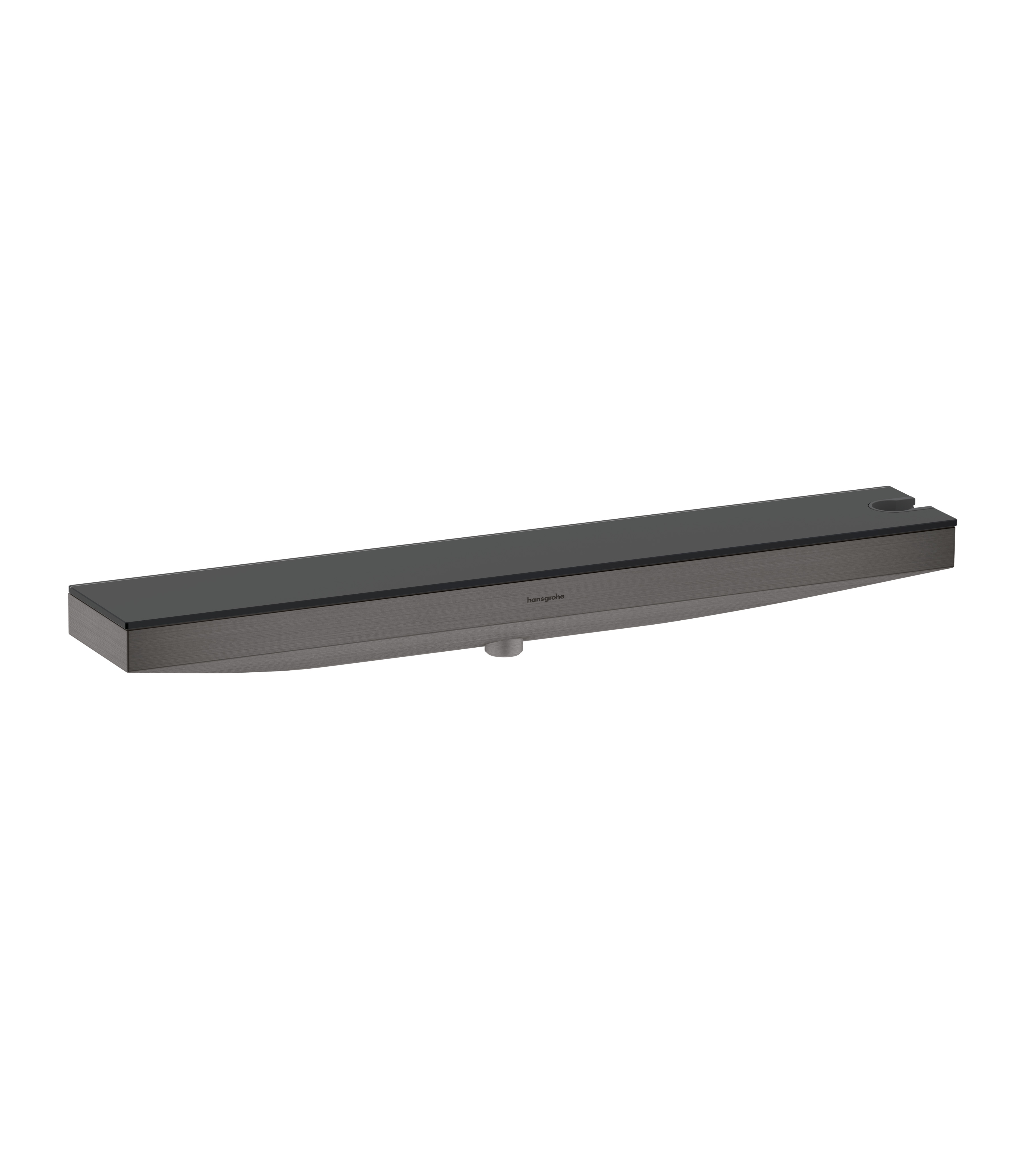 Hansgrohe Rainfinity muuraansluiting porter 500 met douchehouder en planchet R, Brushed Black Chrome