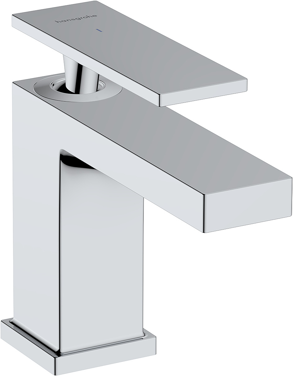 Hansgrohe Tecturis E fonteinkraan 80 met rechte greep voor koud water of vooraf ingestelde watertemperatuur zonder waste, chroom