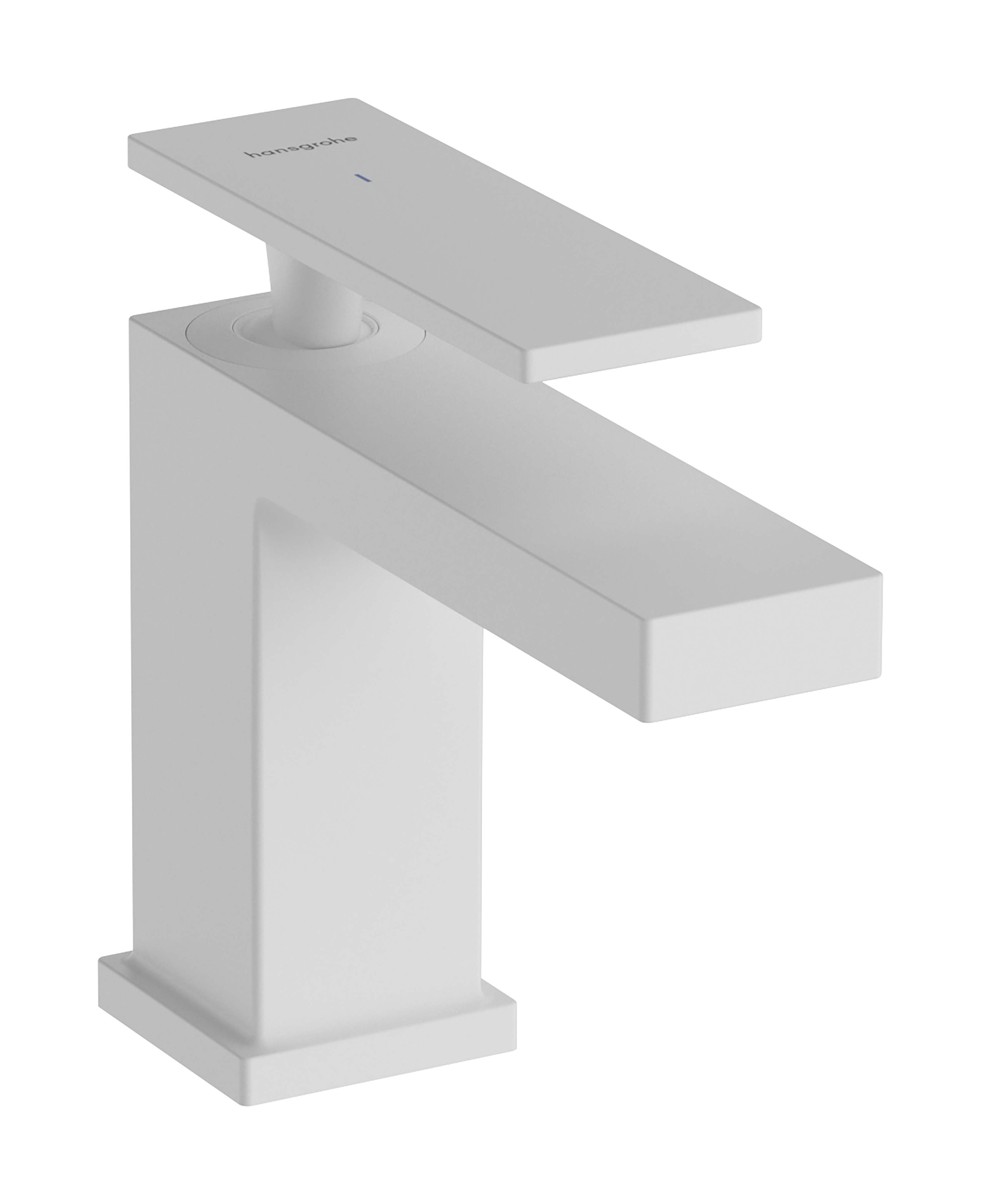 Hansgrohe Tecturis E fonteinkraan 80 met rechte greep voor koud water of vooraf ingestelde watertemperatuur zonder waste, mat wit