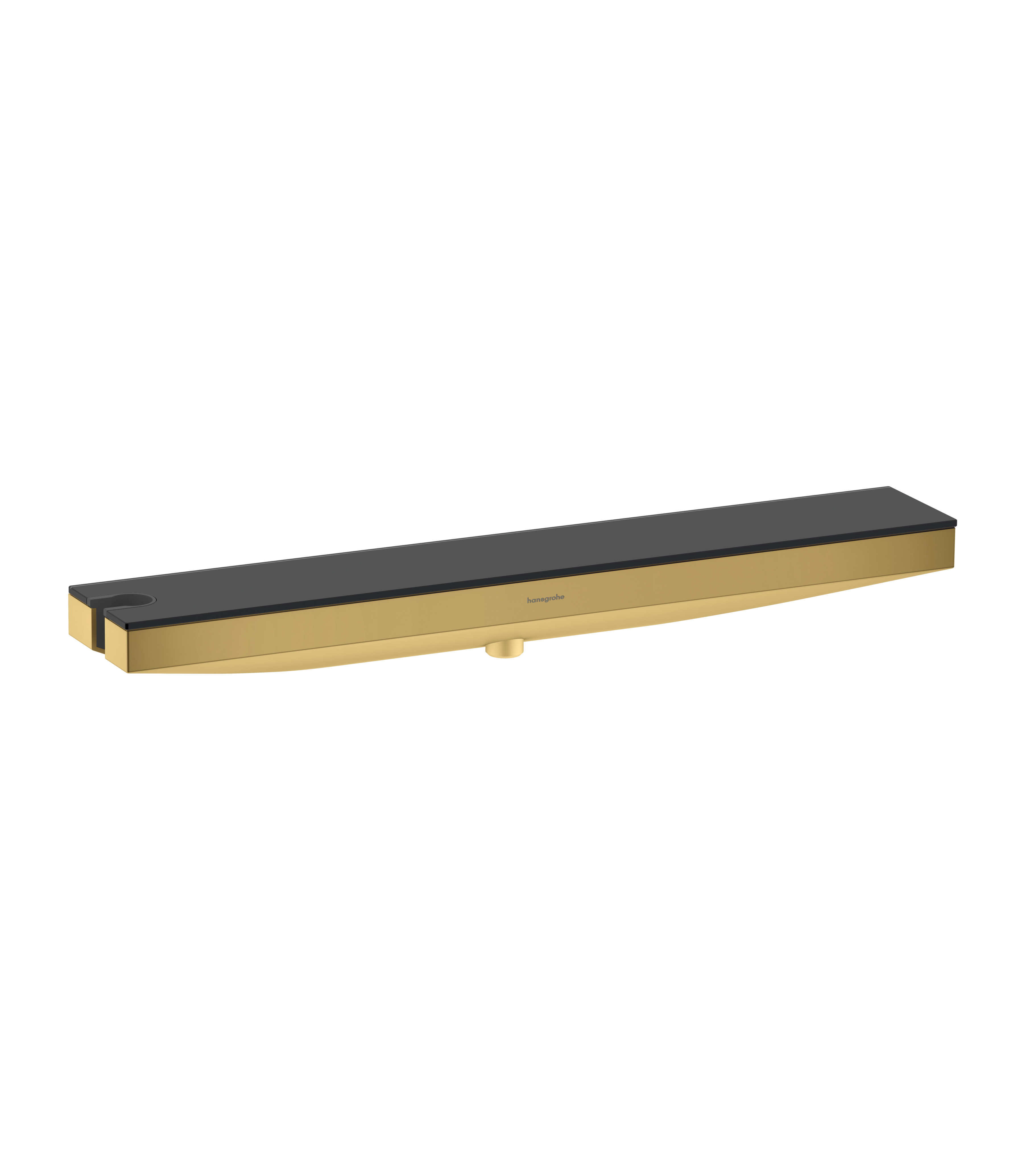 Hansgrohe Rainfinity muuraansluiting Porter 500 met douchehouder en planchet L, Polished Gold Optic