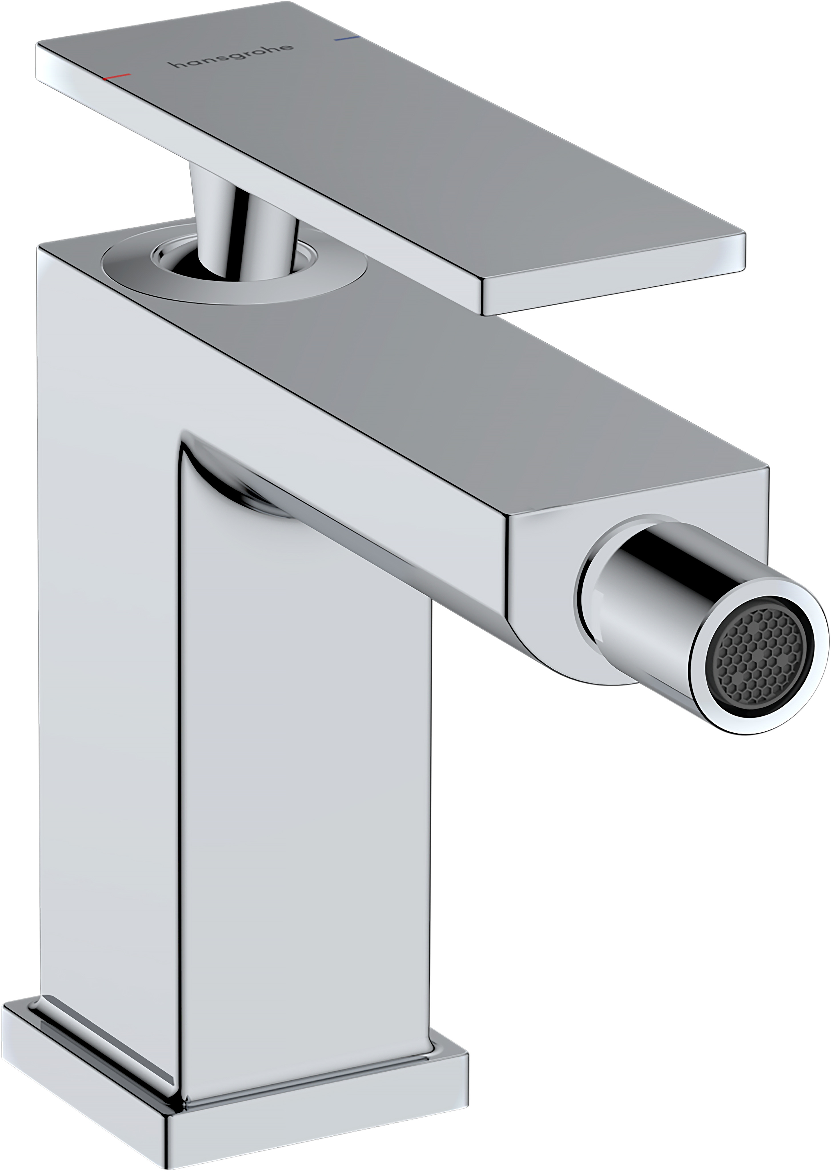 Hansgrohe Tecturis E ééngreeps bidetkraan met PopUp trekwaste, chroom