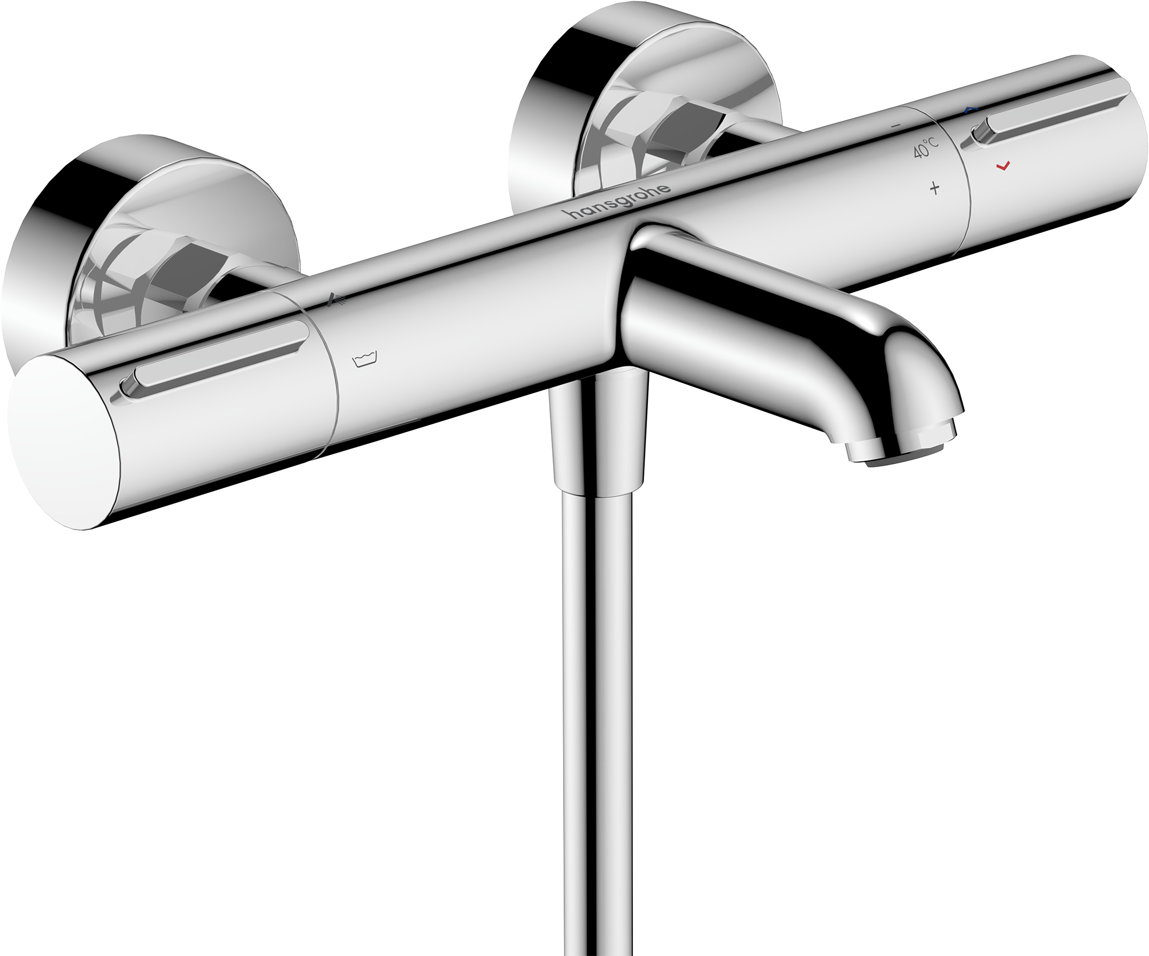 Hansgrohe Ecostat Element Opbouw badthermostaat, chroom