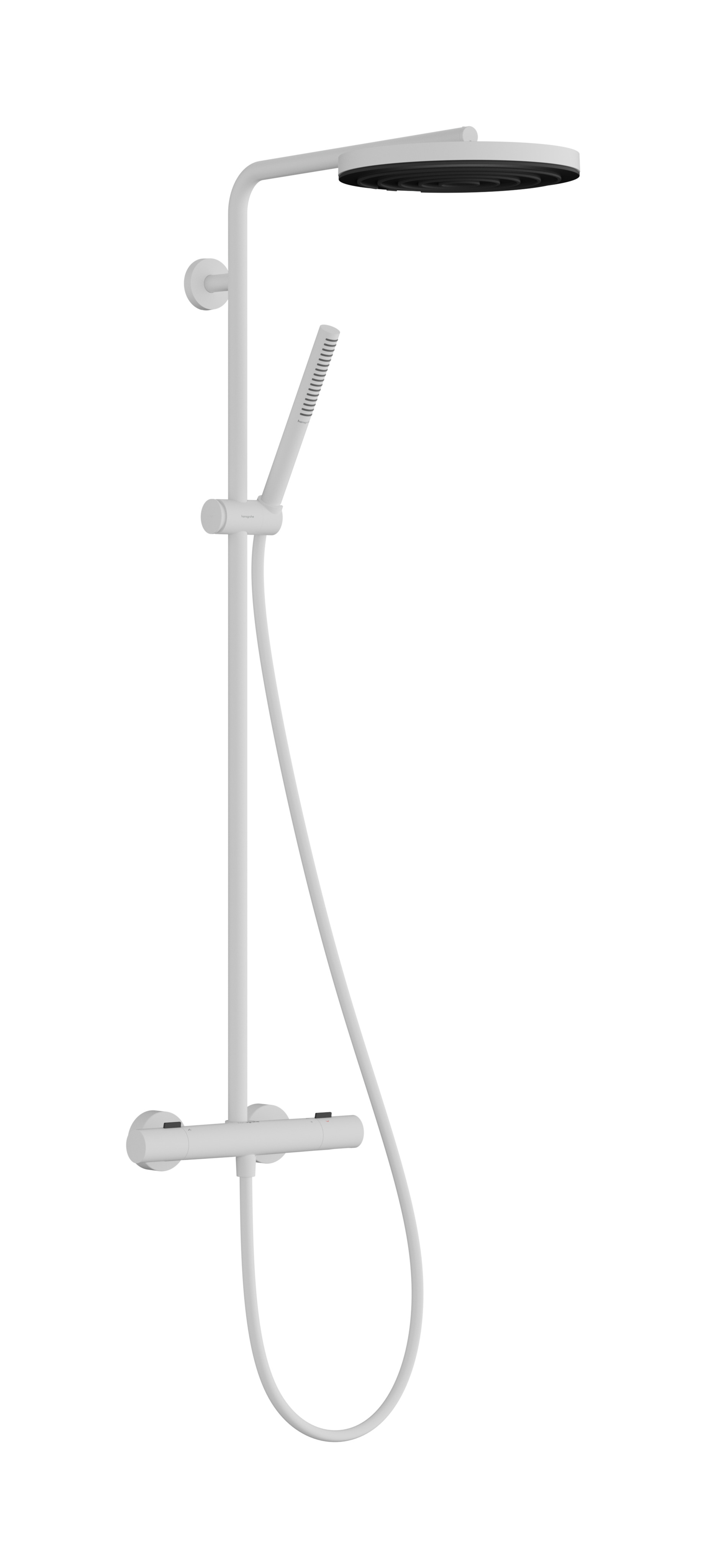 Hansgrohe Pulsify S Puro Showerpipe 260 1jet EcoSmart met thermostaat, mat wit