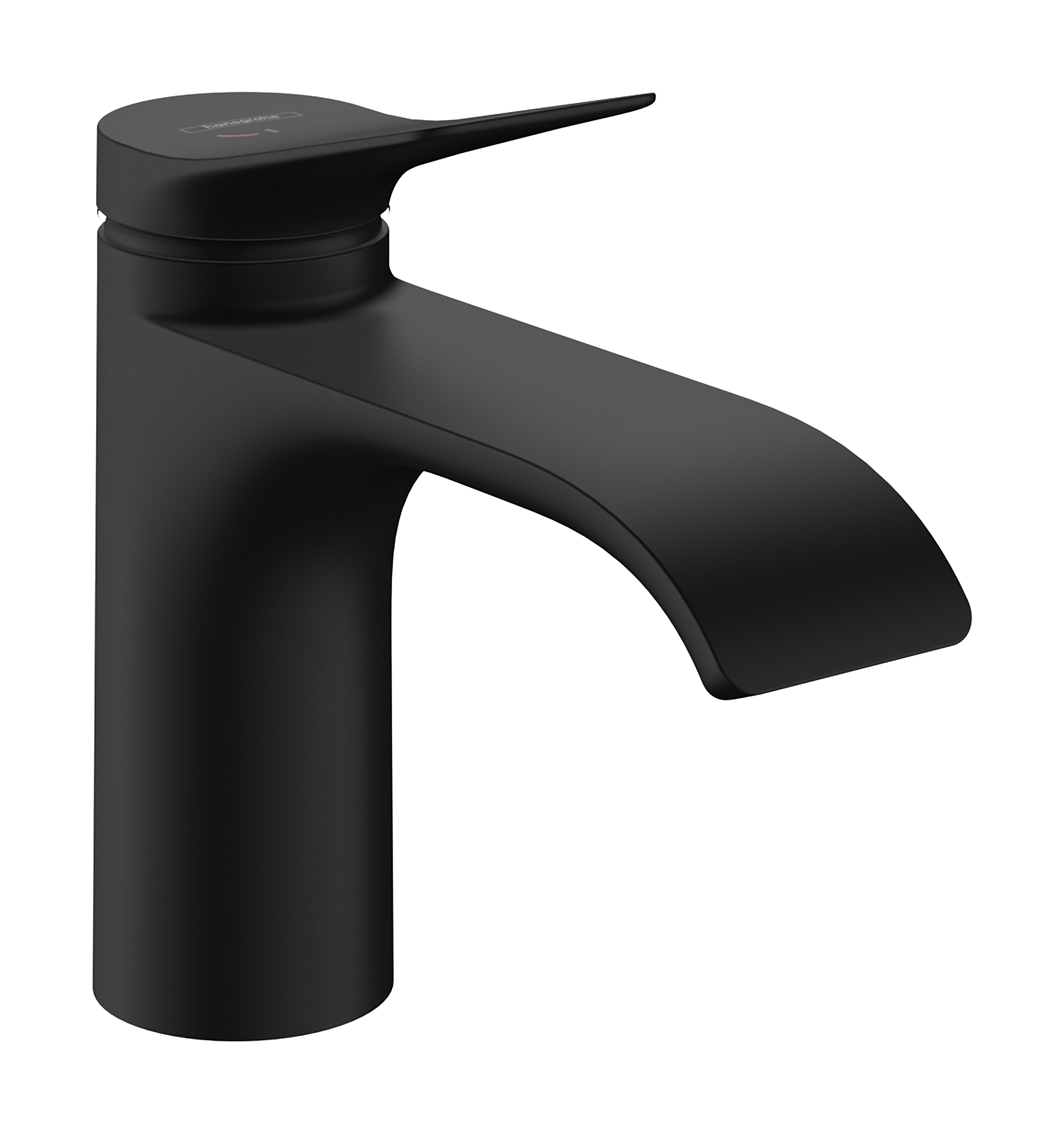 Hansgrohe Vivenis ééngreeps wastafelkraan 80 CoolStart zonder waste, mat zwart