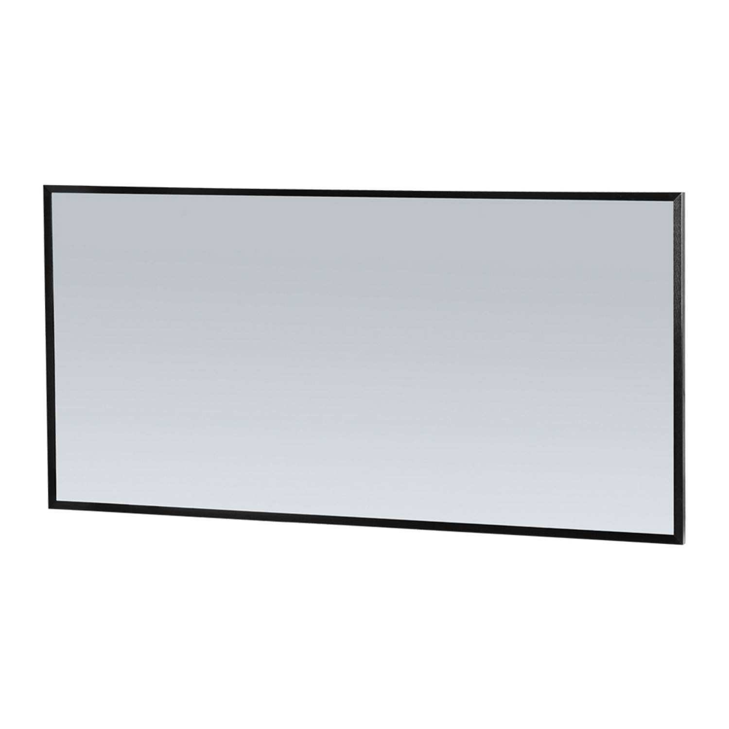 Spiegel Sanitop Silhouette 140x70x2.5 cm Aluminium Zwart