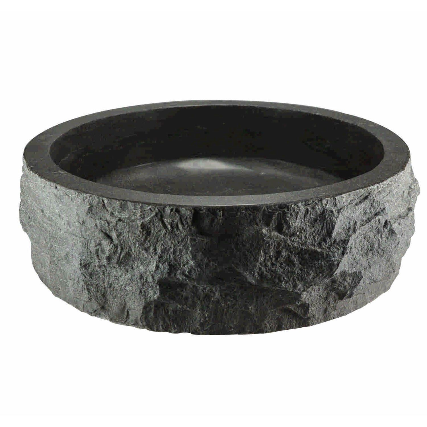 Hamerslag Opzetwastafel Wiesbaden Hardsteen Rond 40x12 cm