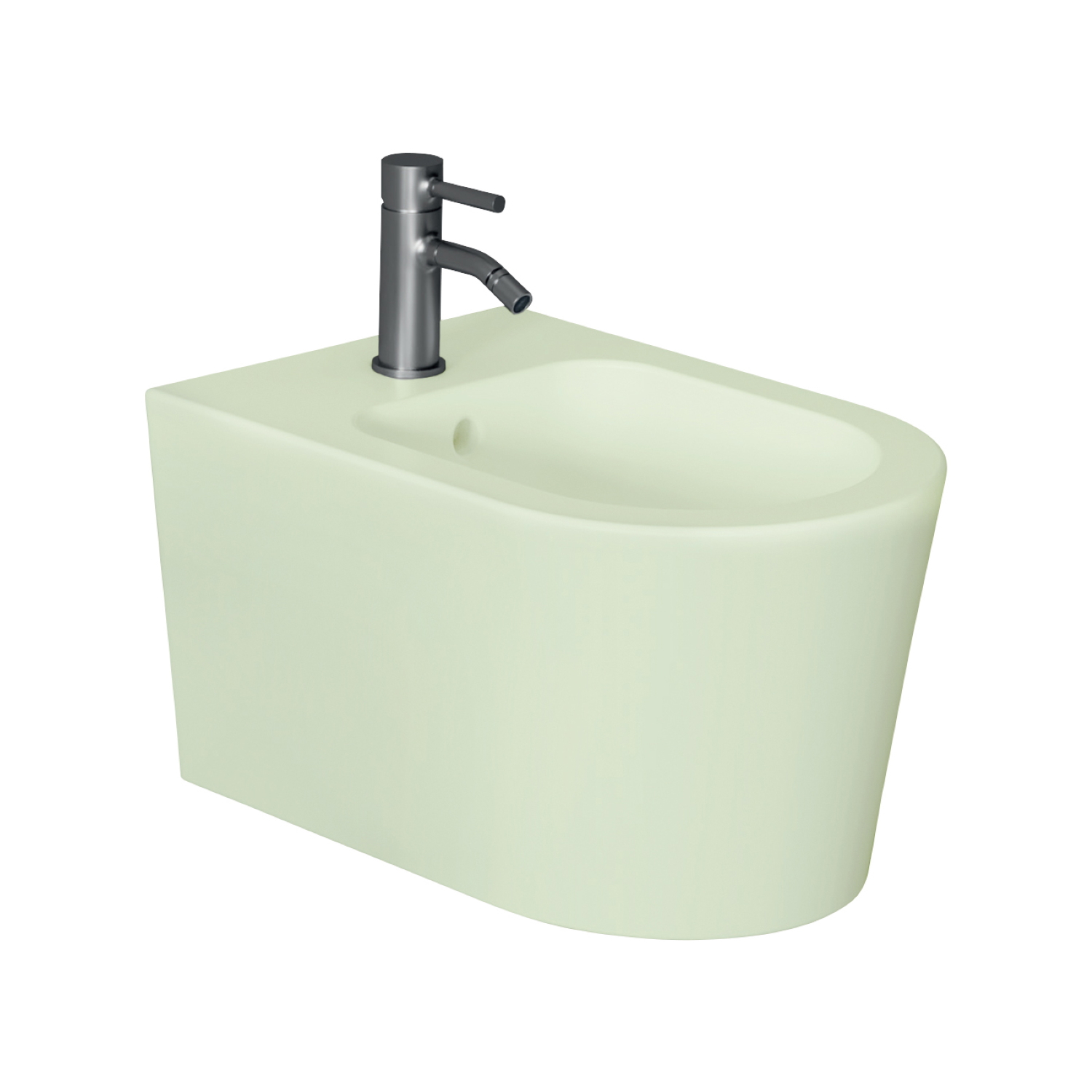 Salenzi Bidet  Form Square Mat Mintgroen (exclusief kraan)