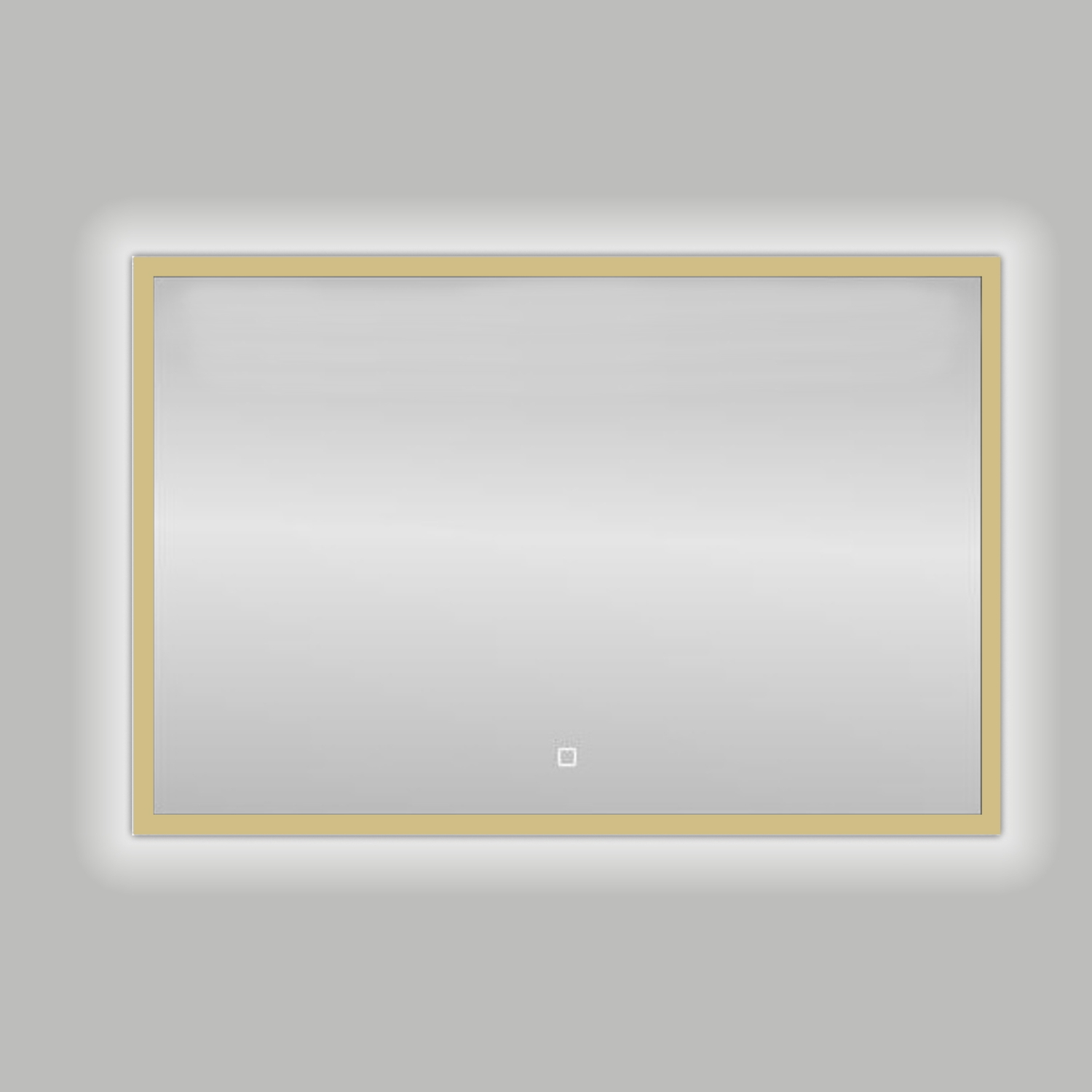 Badkamerspiegel Best Design Nancy Isola LED Verlichting 80x60 cm Mat Goud product afbeelding