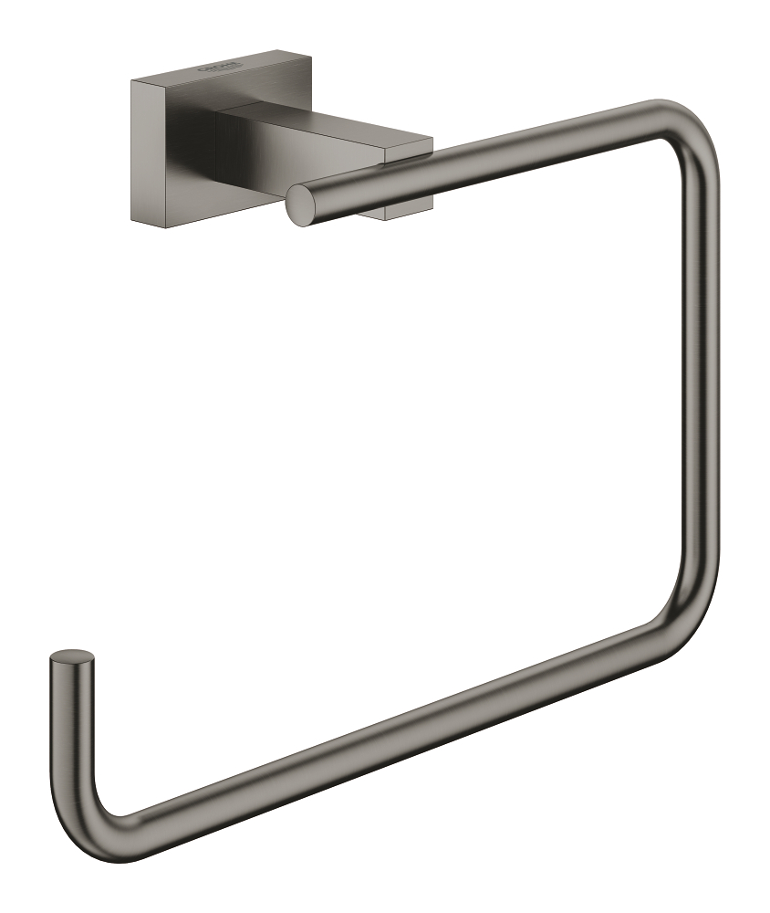 Grohe Handdoekring  Essentials Cube Hard Graphite Geborsteld