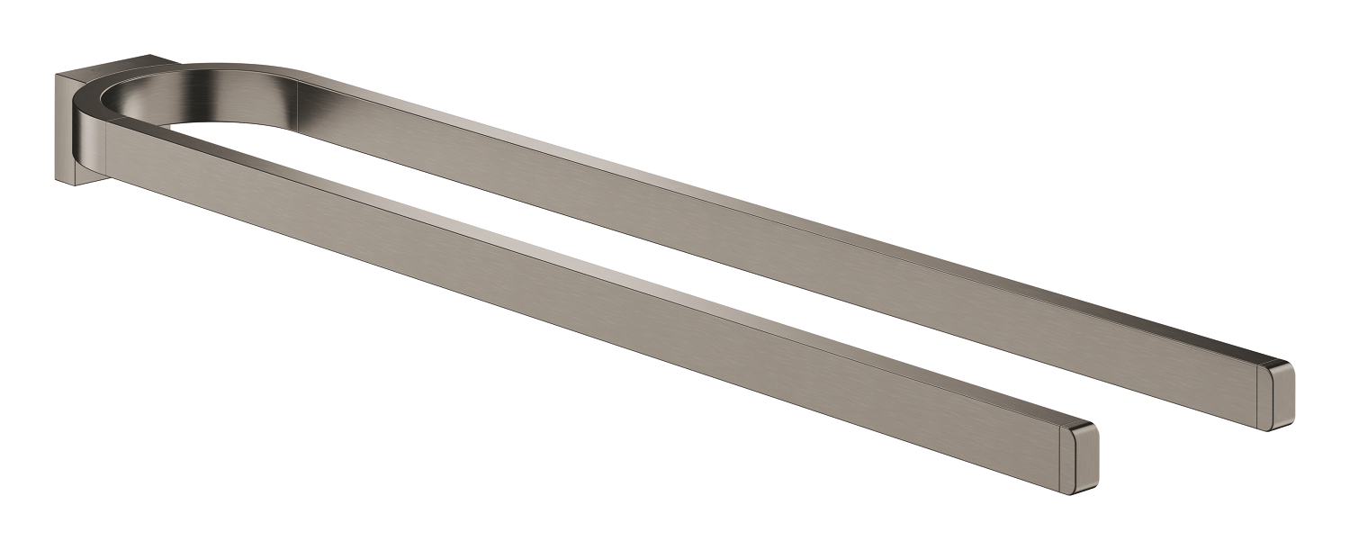Grohe Handdoekhouder  Selection Dubbel Hard Graphite Geborsteld