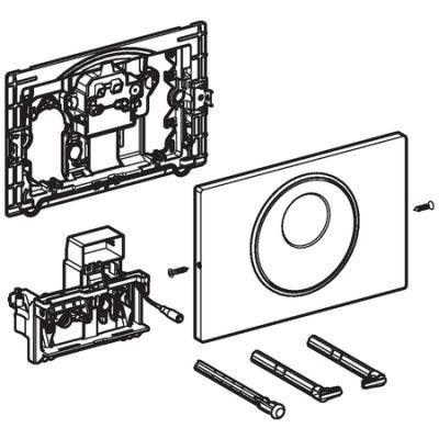 Geberit Sigma 10 Bedieningsplaat Infrarood Netvoeding 230v Spoelsto Rvs Geborsteld