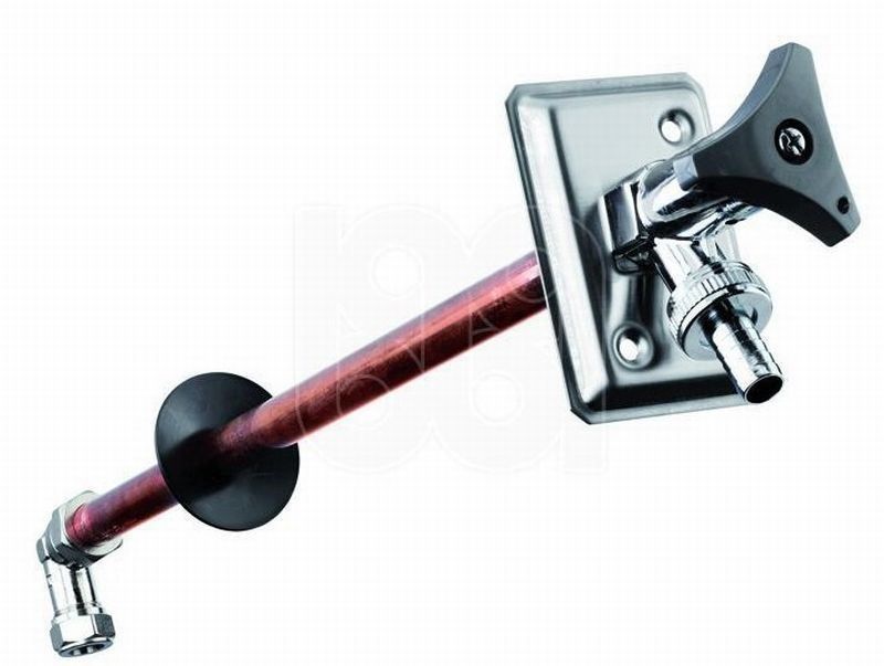 Bonfix Luxe Vorstbestendige Gevelkraan 12 Chroom bonfix kopen in de aanbieding