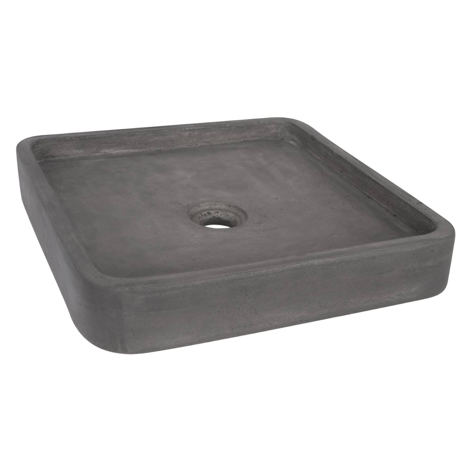Opbouw Waskom Differnz Jura 40x40x7 cm Antraciet Beton product afbeelding