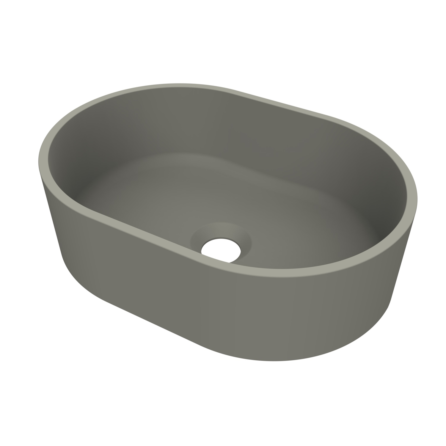 Arcqua Case Opbouw Waskom Ovaal 40x28 Mat Beton