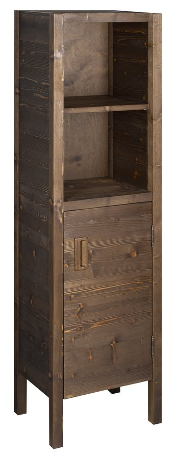 Sapho Badkamerkast  Brand 40x140x30 cm Gebeitst Sparrenhout