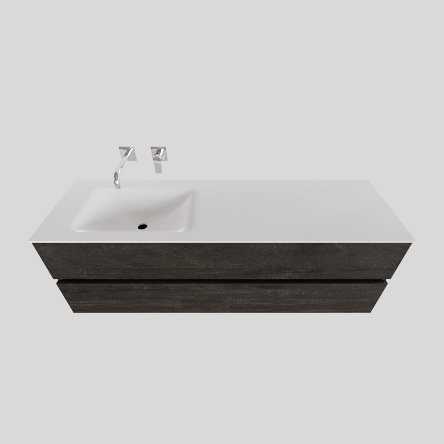 Boss Wessing Badkamermeubel Solid Surface Bws Oslo 150X46 Cm Links Wood Dark Brown 0 Kraangaten boss wessing kopen in de aanbieding Boss Wessing Badkamermeubel Solid Surface Bws Oslo 150X46 Cm Links Wood Dark Brown 0 Kraangaten boss wessing kopen in de aanbieding
