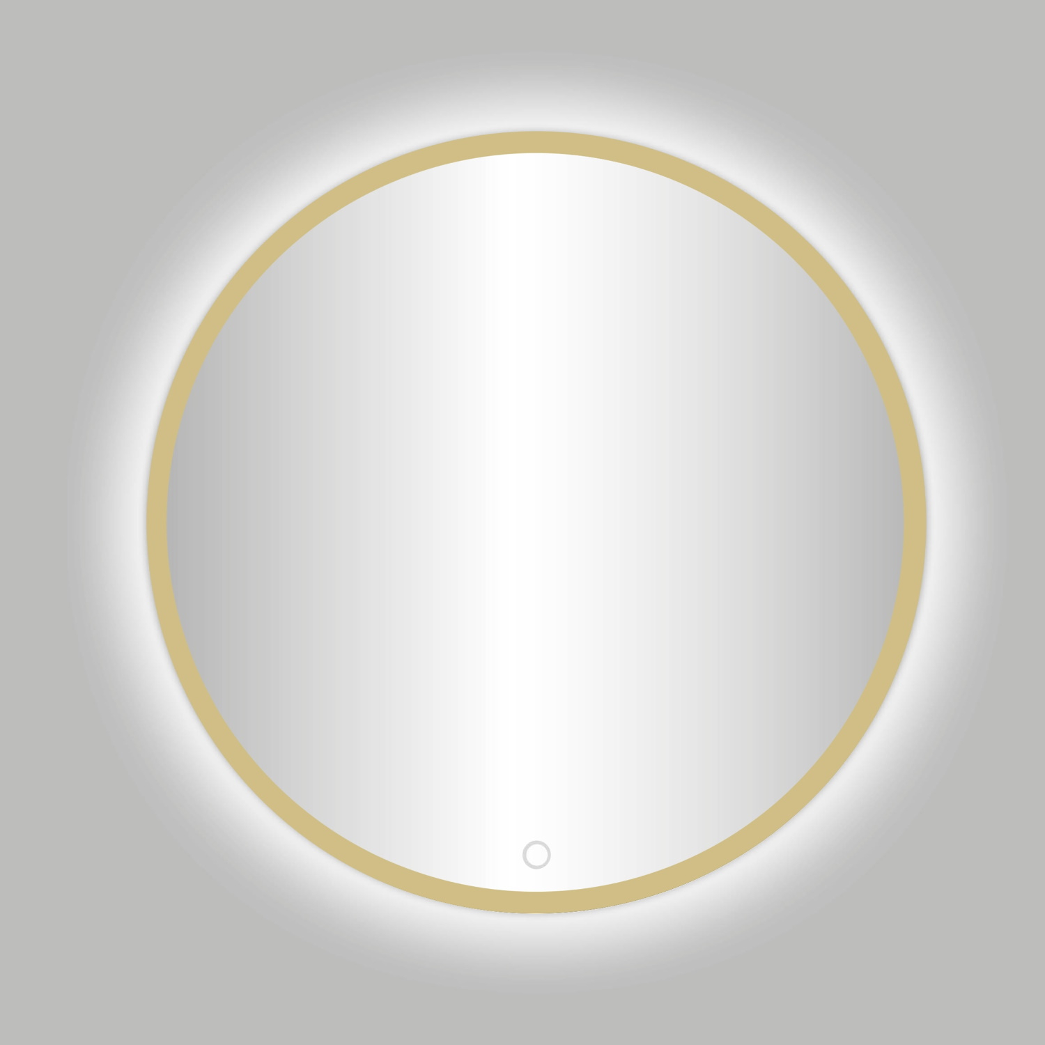 Badkamerspiegel Best Design Venetie Nancy LED Verlichting 140x140 cm Rond Mat Goud