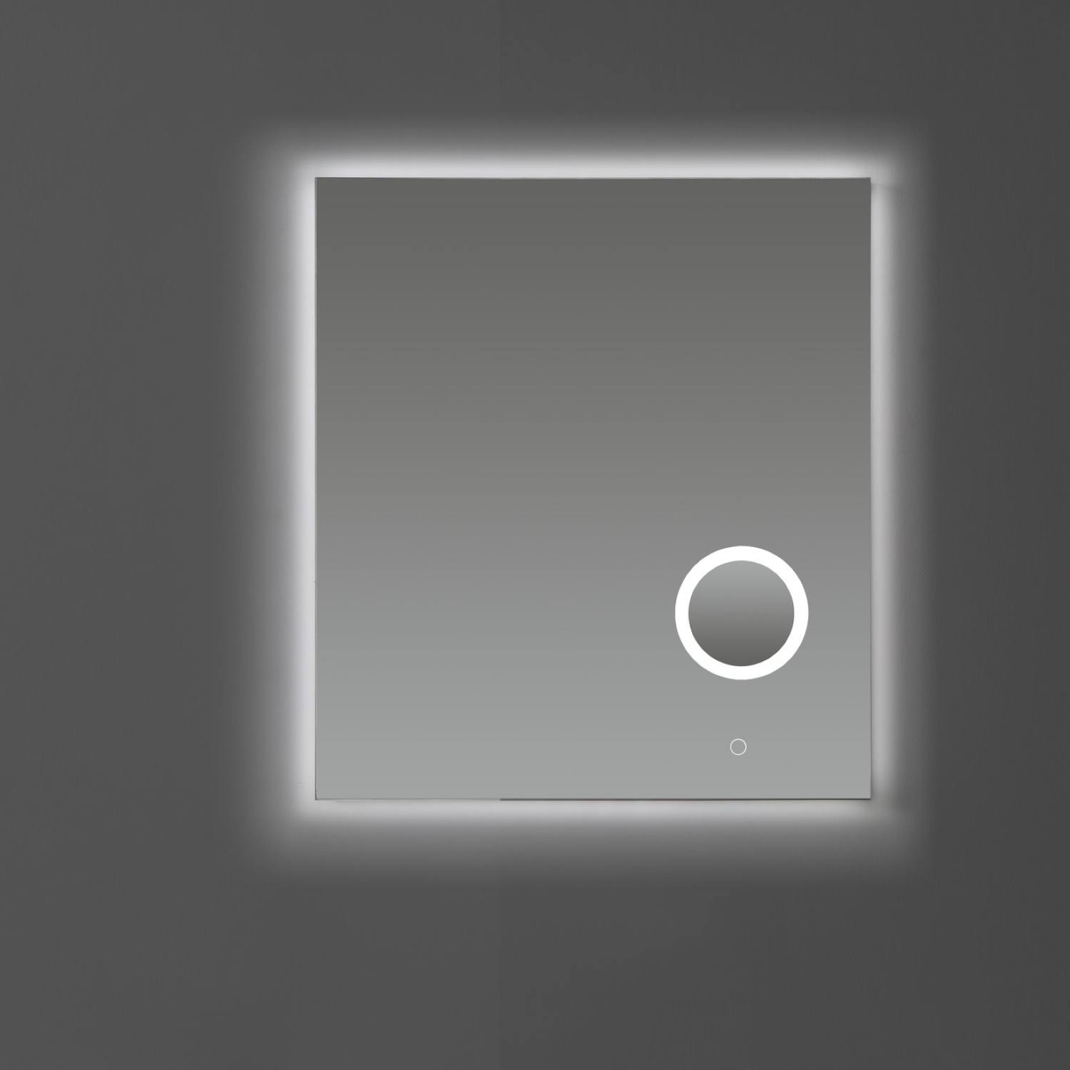 Badkamerspiegel Sanilux met Dimbare LED-Verlichting en Make-Up Spiegel 80x70x2,5 cm