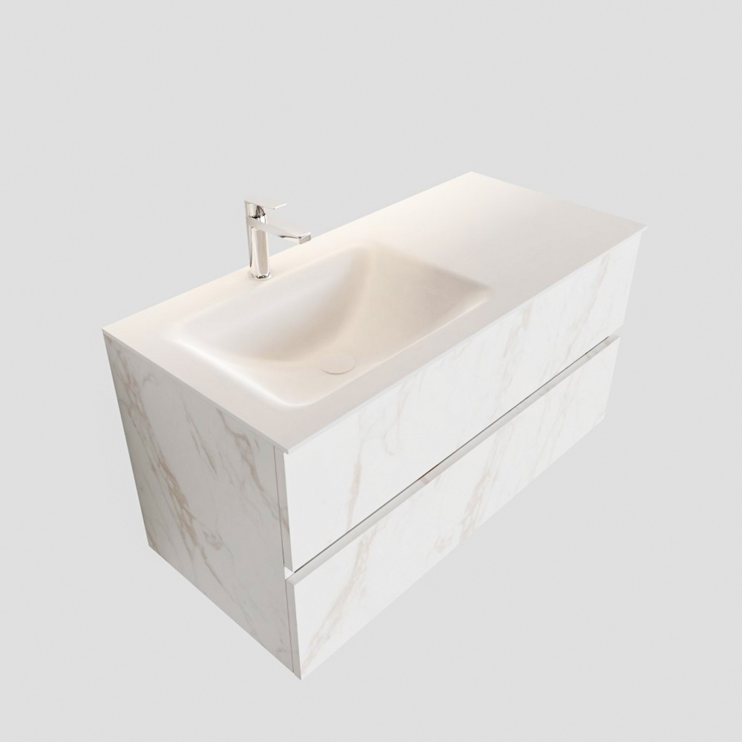 Boss Wessing Badkamermeubel Bws Valencia Carrara Mat 100 Cm Solid Surface Wastafel Links 1 Kraangat 2 Lades boss wessing kopen in de aanbieding Boss Wessing Badkamermeubel Bws Valencia Carrara Mat 100 Cm Solid Surface Wastafel Links 1 Kraangat 2 Lades boss wessing kopen in de aanbieding
