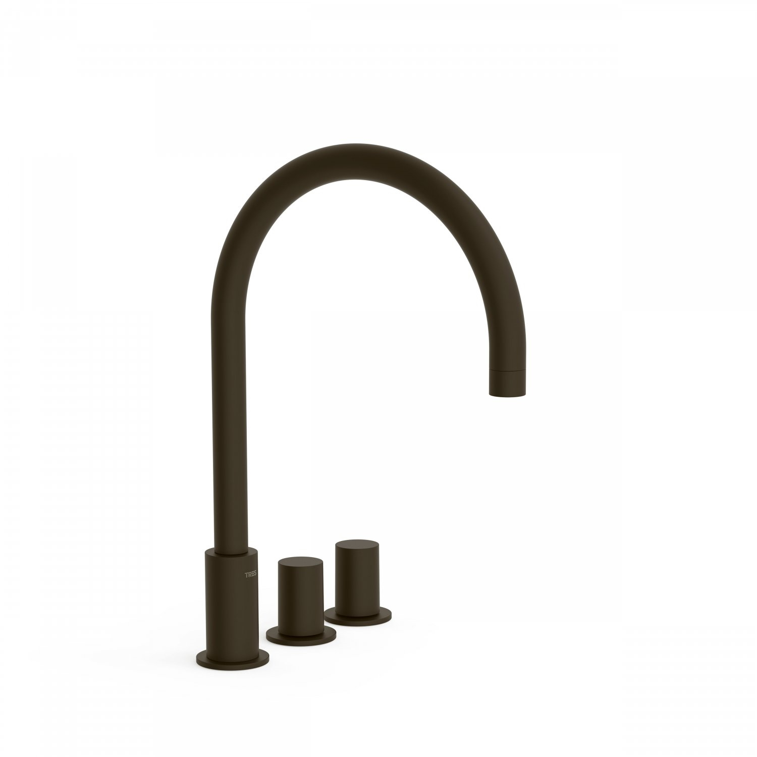 Badrandkraan Tres Study Exclusive Tweeknops Uitloop Gebogen 21,5 cm Zwart Brons product afbeelding
