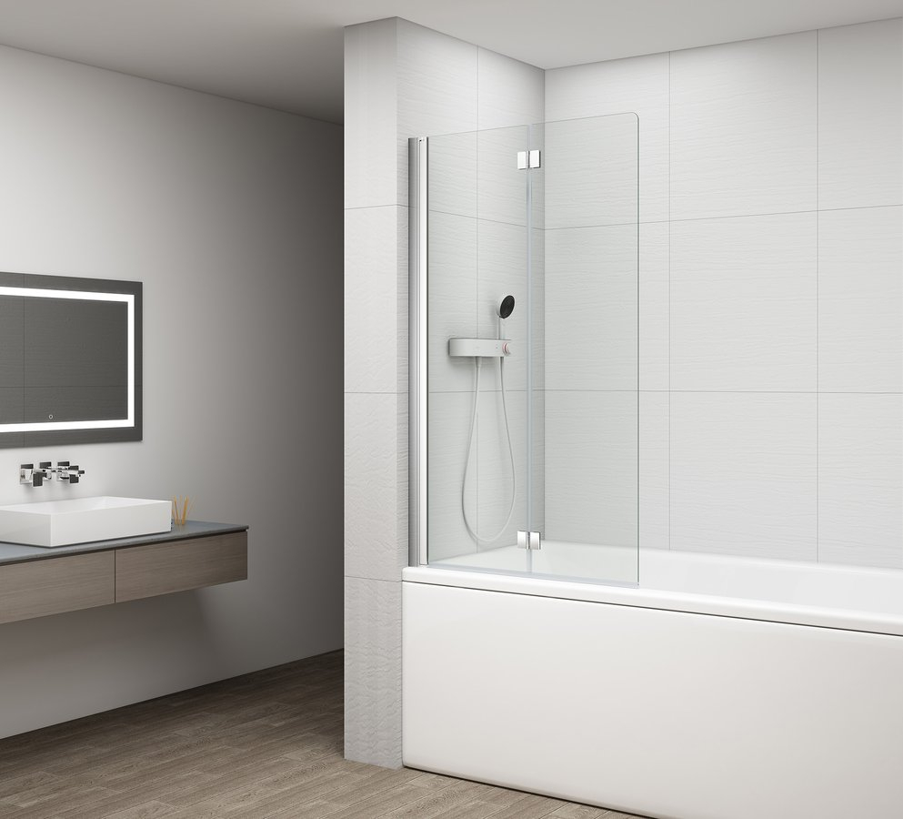 Sapho Badwand Draaibaar  Rota 120 cm